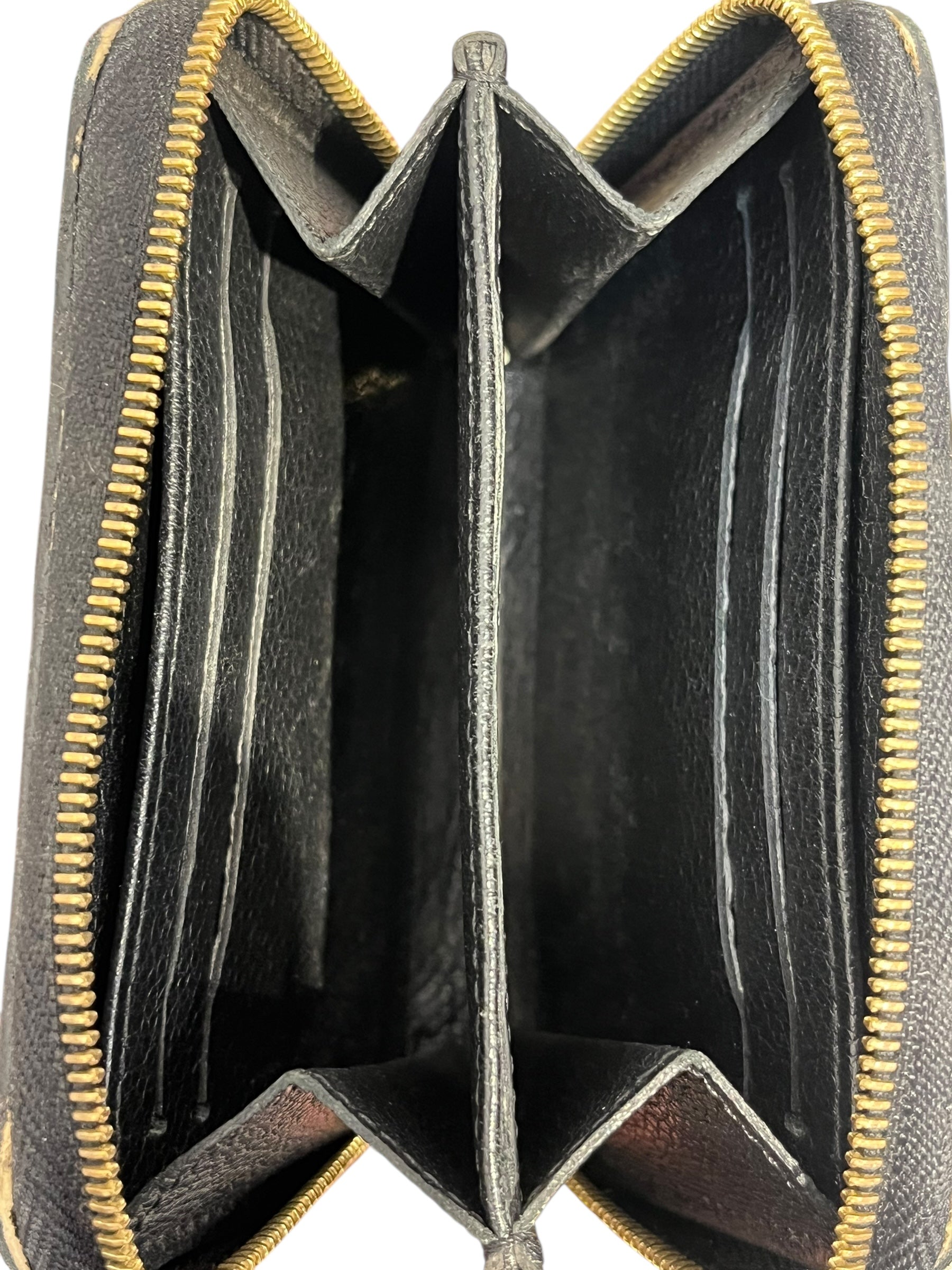 LOUIS VUITTON/Coin Wallet/Monogram/Leather/BLK/LV MONOGRAM EMPRIENTE ZIPPY view 3