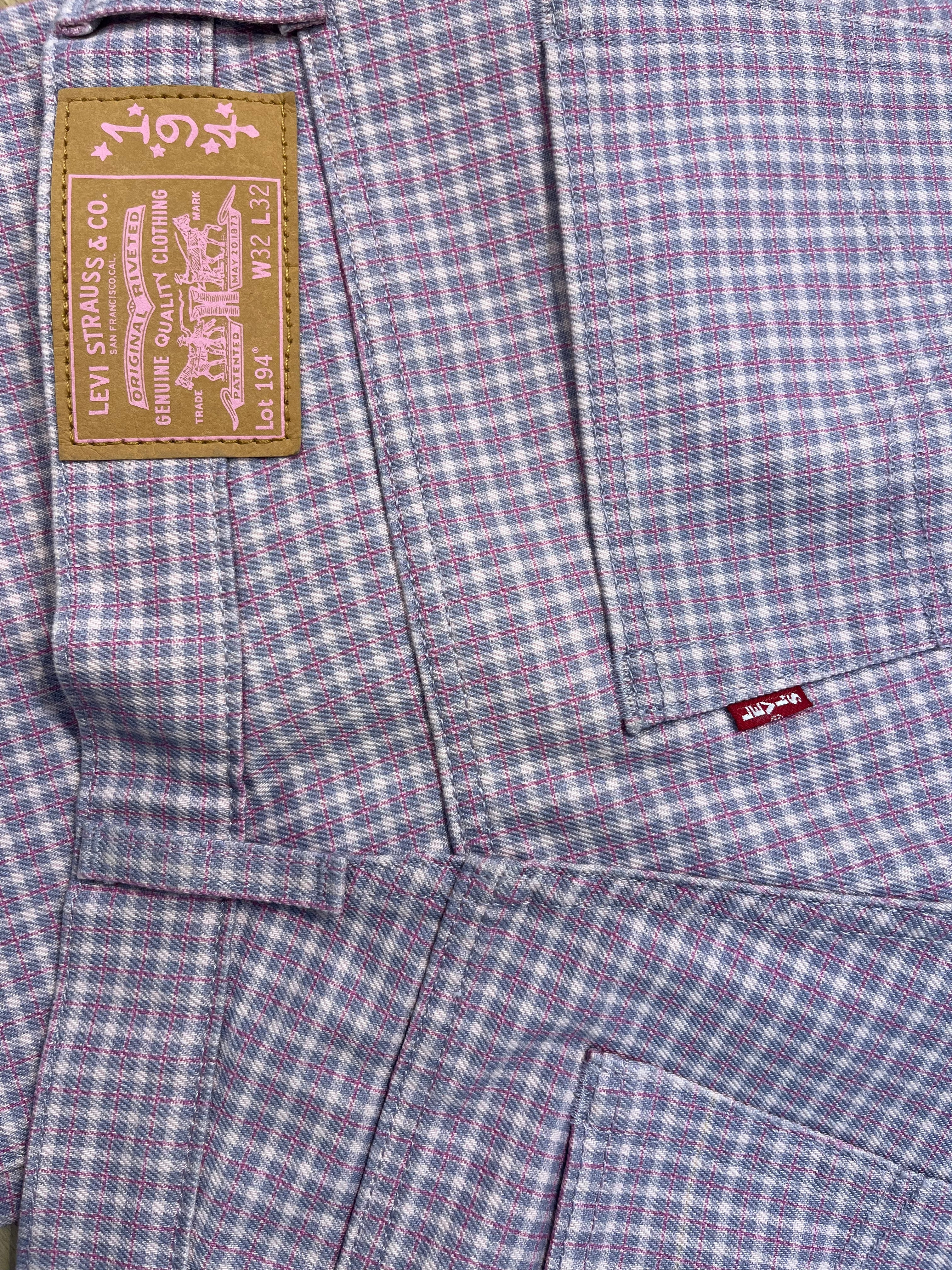 Levi's/Pants/32/Cotton/PNK/Plaid/PINK PLAID 194 BAGGY PANTS view 3