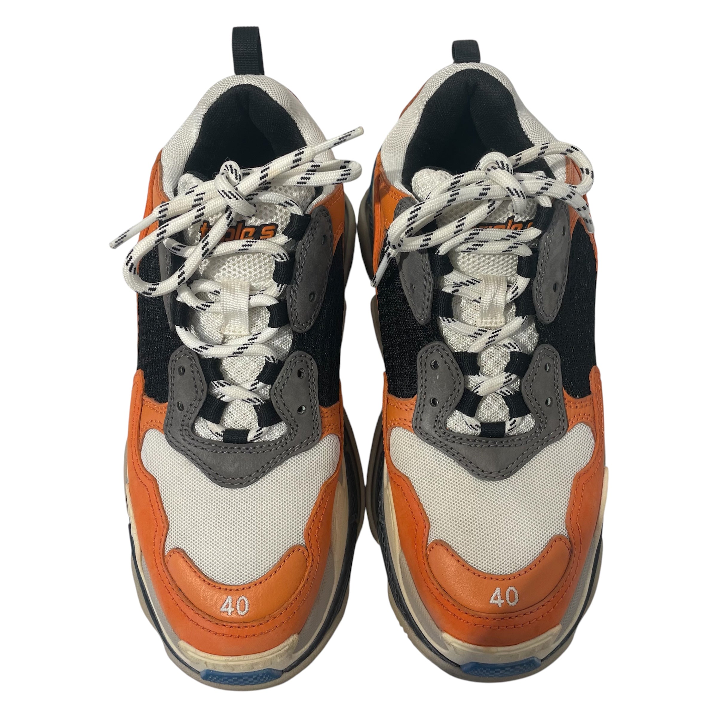 BALENCIAGA/Low-Sneakers/US 10/Cotton/ORN/ view 3