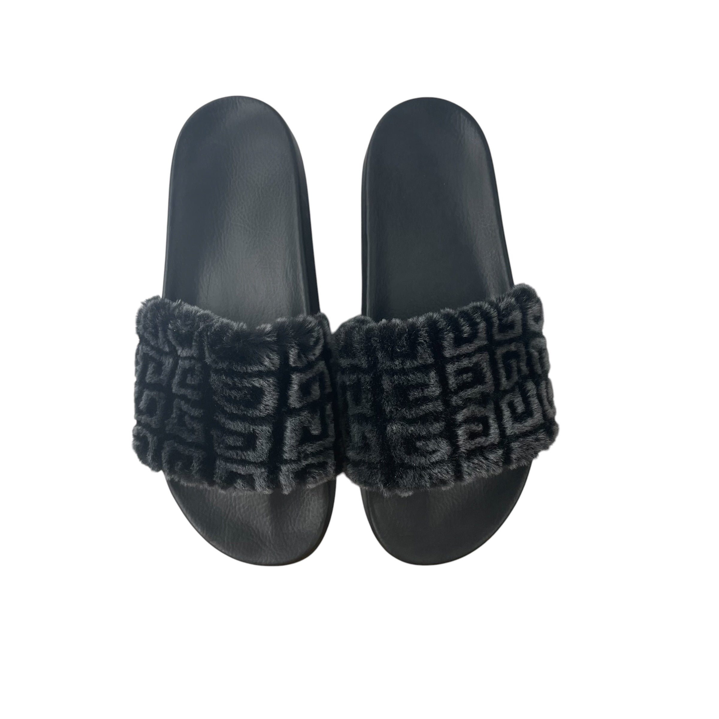 GIVENCHY/Sandals/EU 44/Cotton/GRY/G FUZZY SANDAL view 4