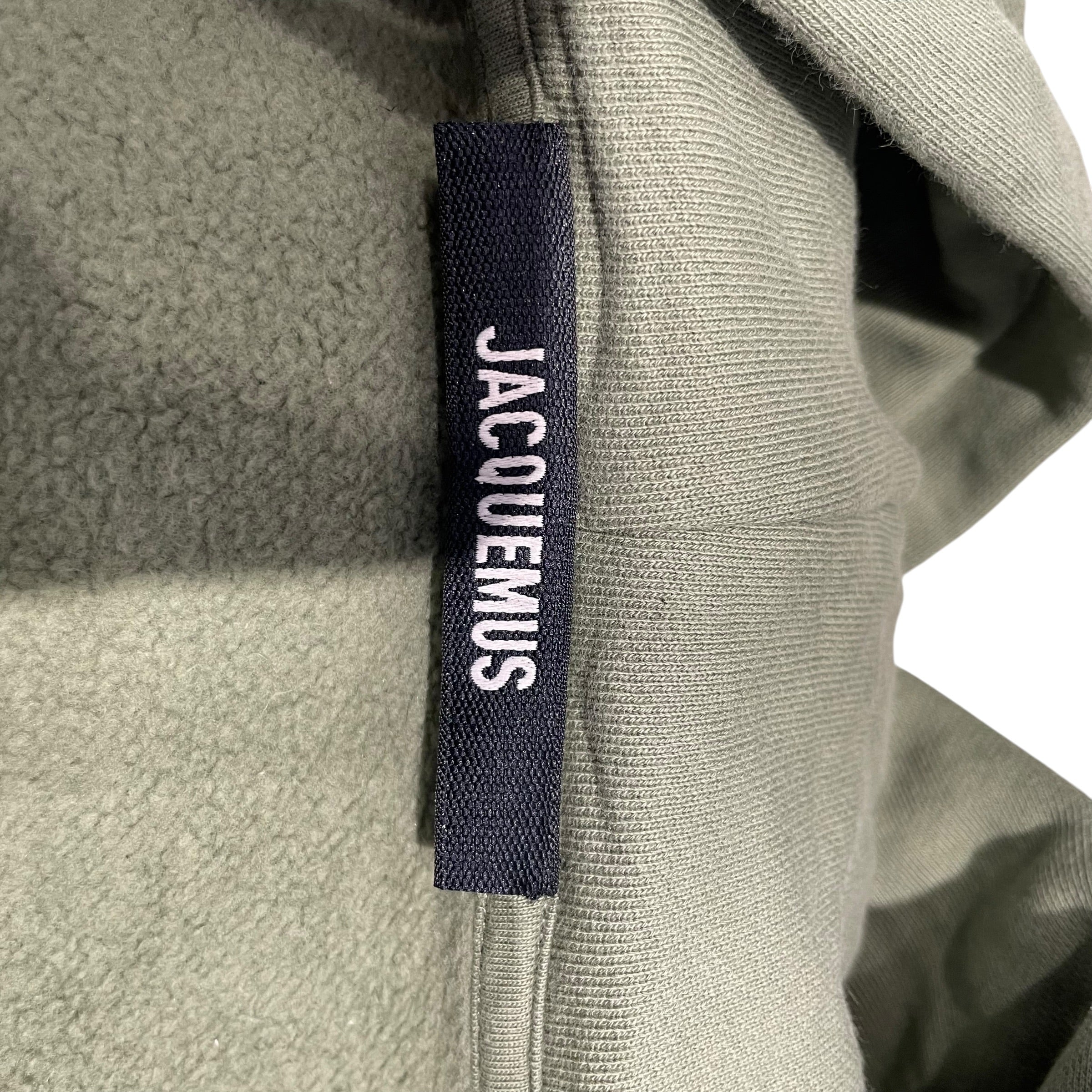 JACQUEMUS/Zip Up Hoodie/XXL/Cotton/GRN/Full Zip view 3