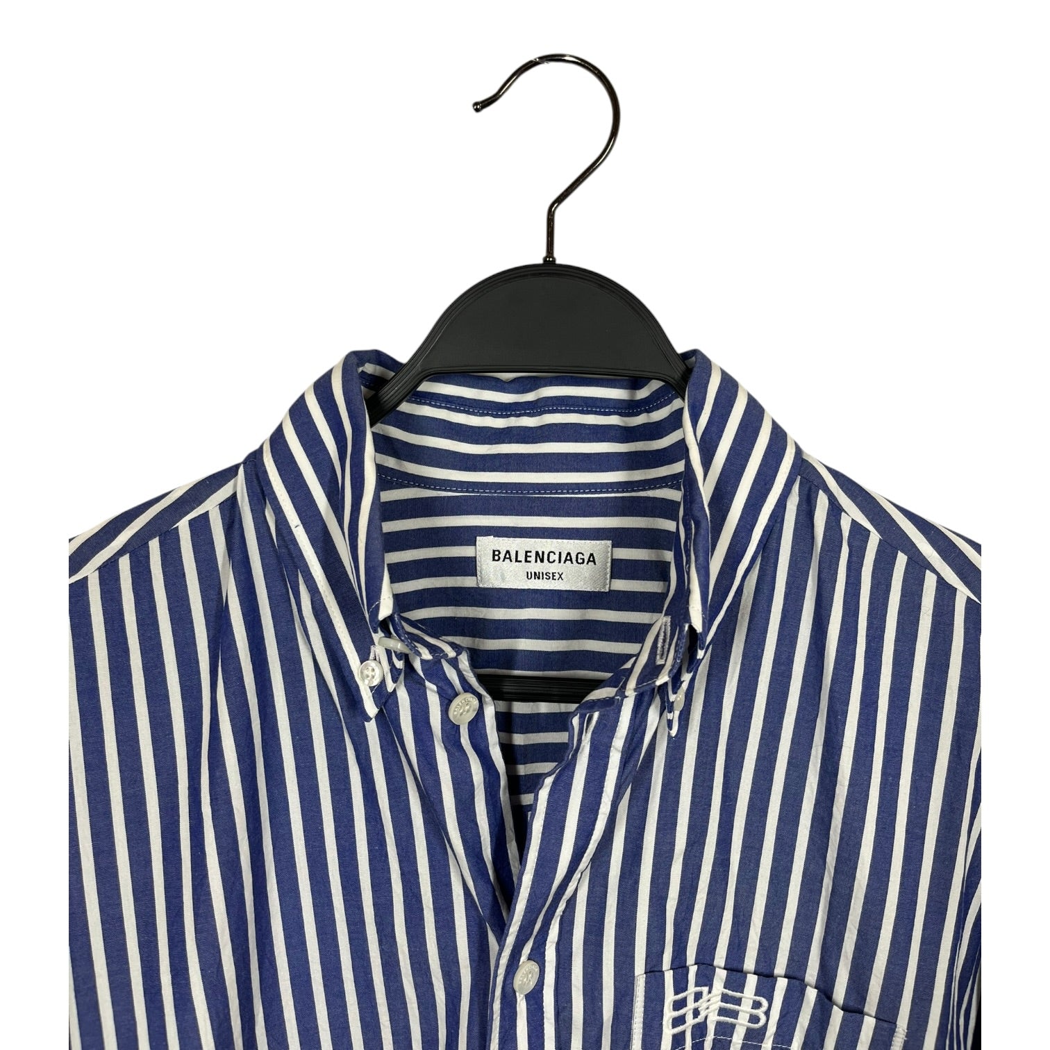 BALENCIAGA/LS Shirt/36/Cotton/WHT/Stripe/ view 3