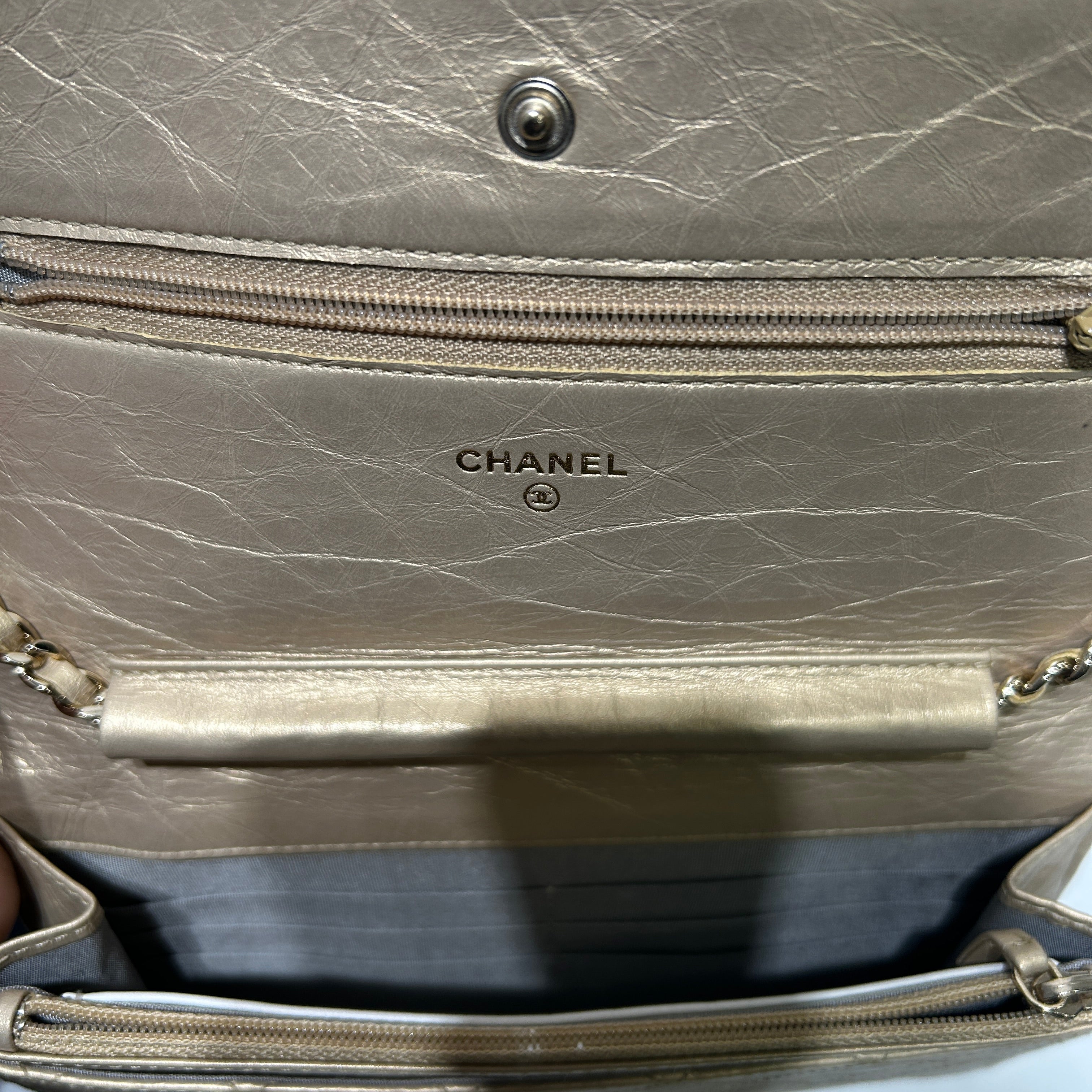 CHANEL/Cross Body Bag/Leather/GLD/LEATHER CROSSBODY BAG view 7