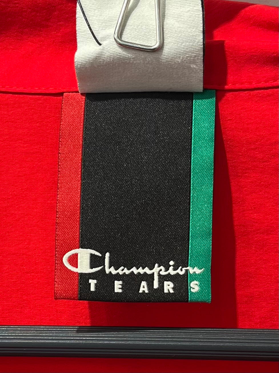 Champion/DENIM TEARS/Windbreaker/L/Nylon/RED/ view 4