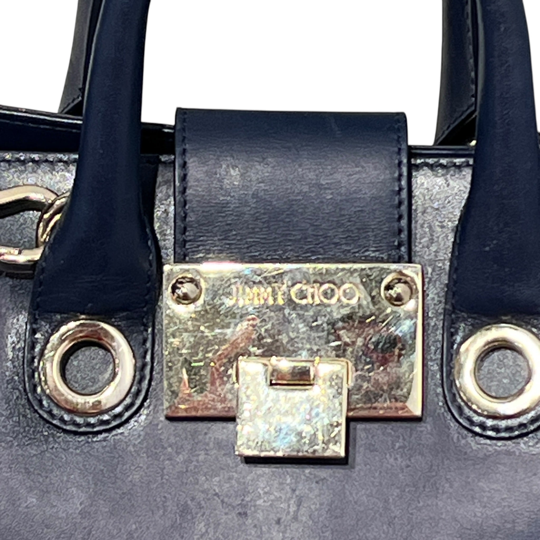 JIMMY CHOO/Cross Body Bag/Leather/BLU/MINI RILEY view 8