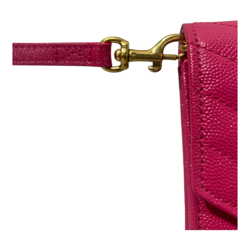 YVES SAINT LAURENT/Hand Bag/M/Leather/PNK/2018 GRAIN DE POUDRE