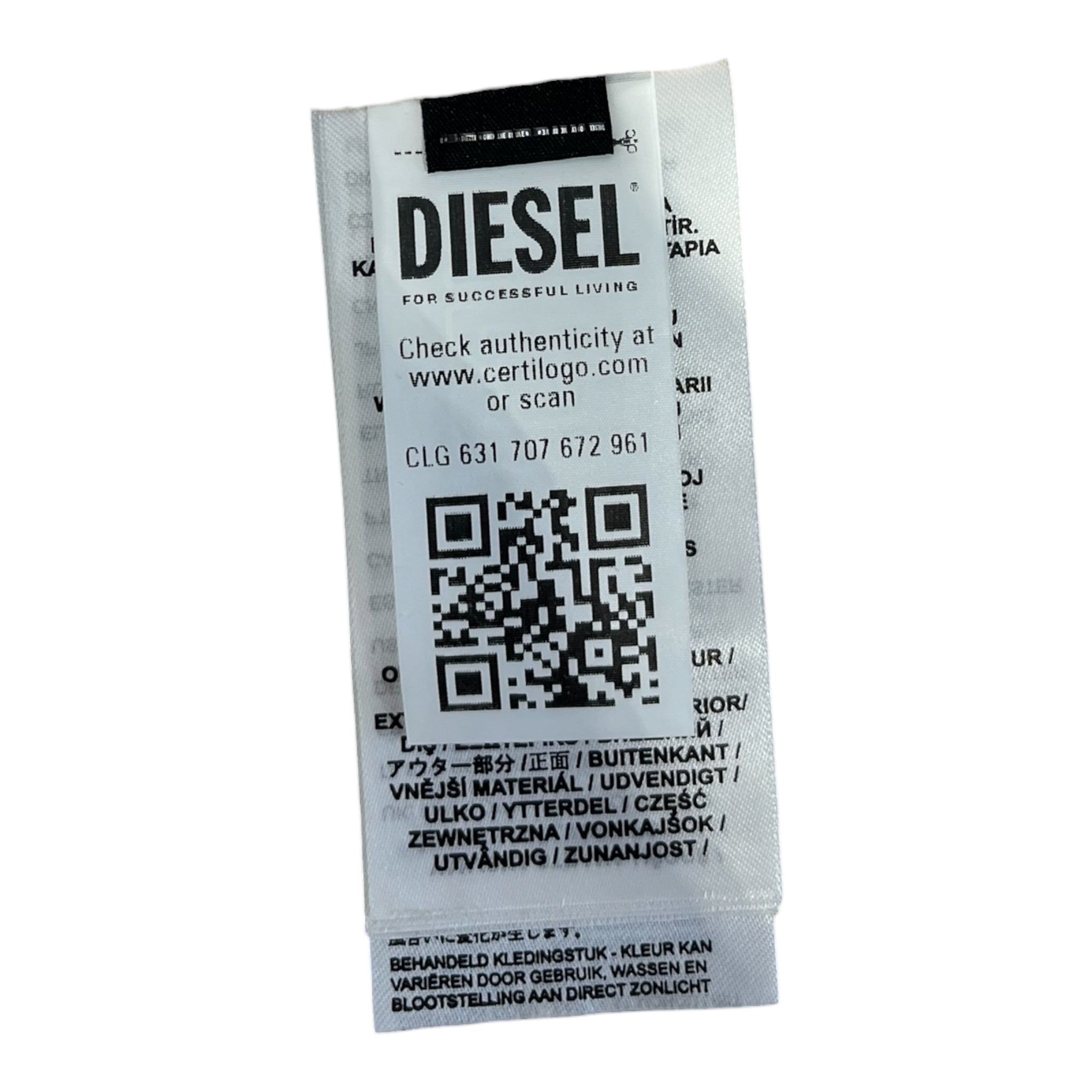 DIESEL/T-Shirt/S/Cotton/BEG/TRANSLUCENT FRONT view 5