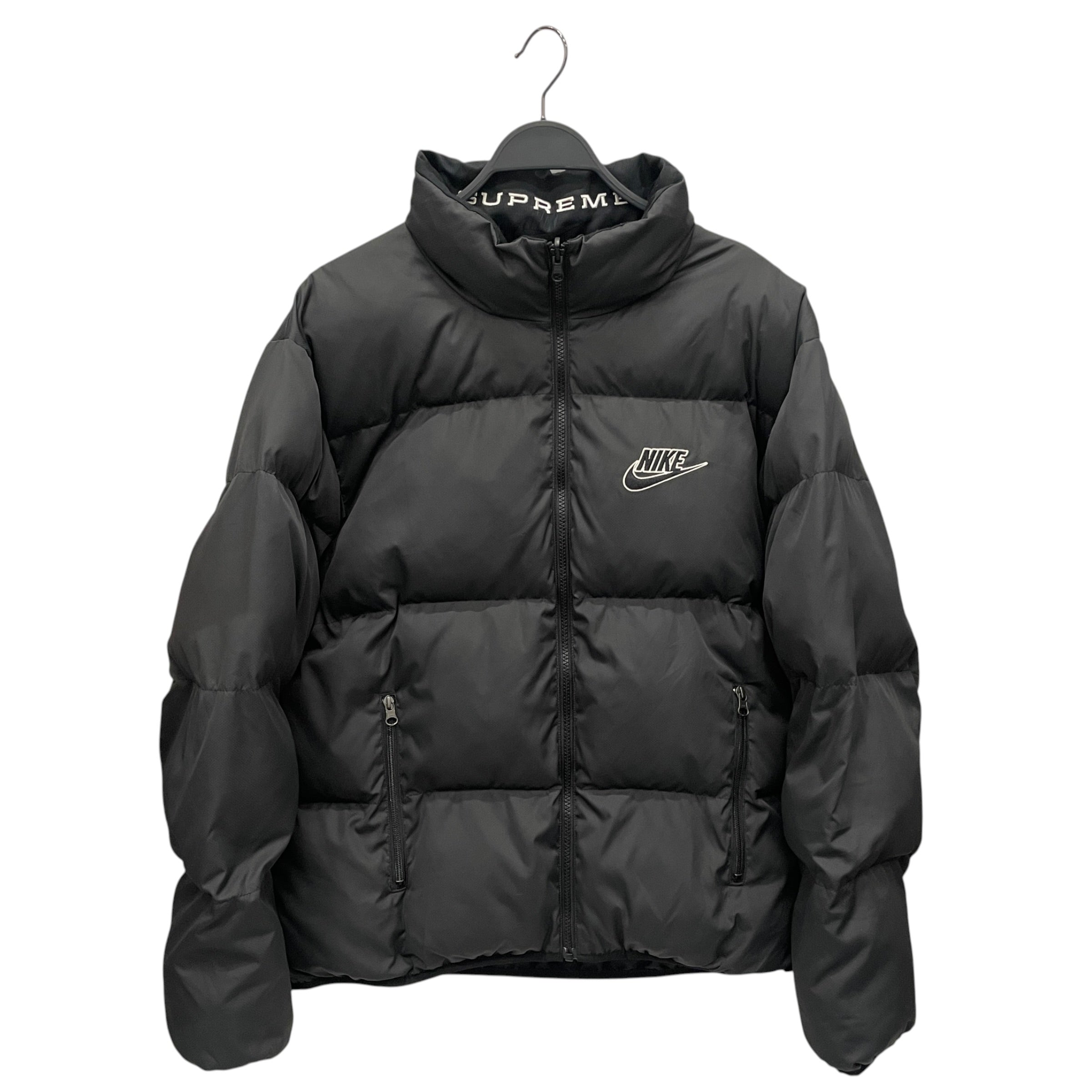 Supreme/NIKE/Puffer Jkt/L/Polyester/BLK/REVERSIBLE view 1