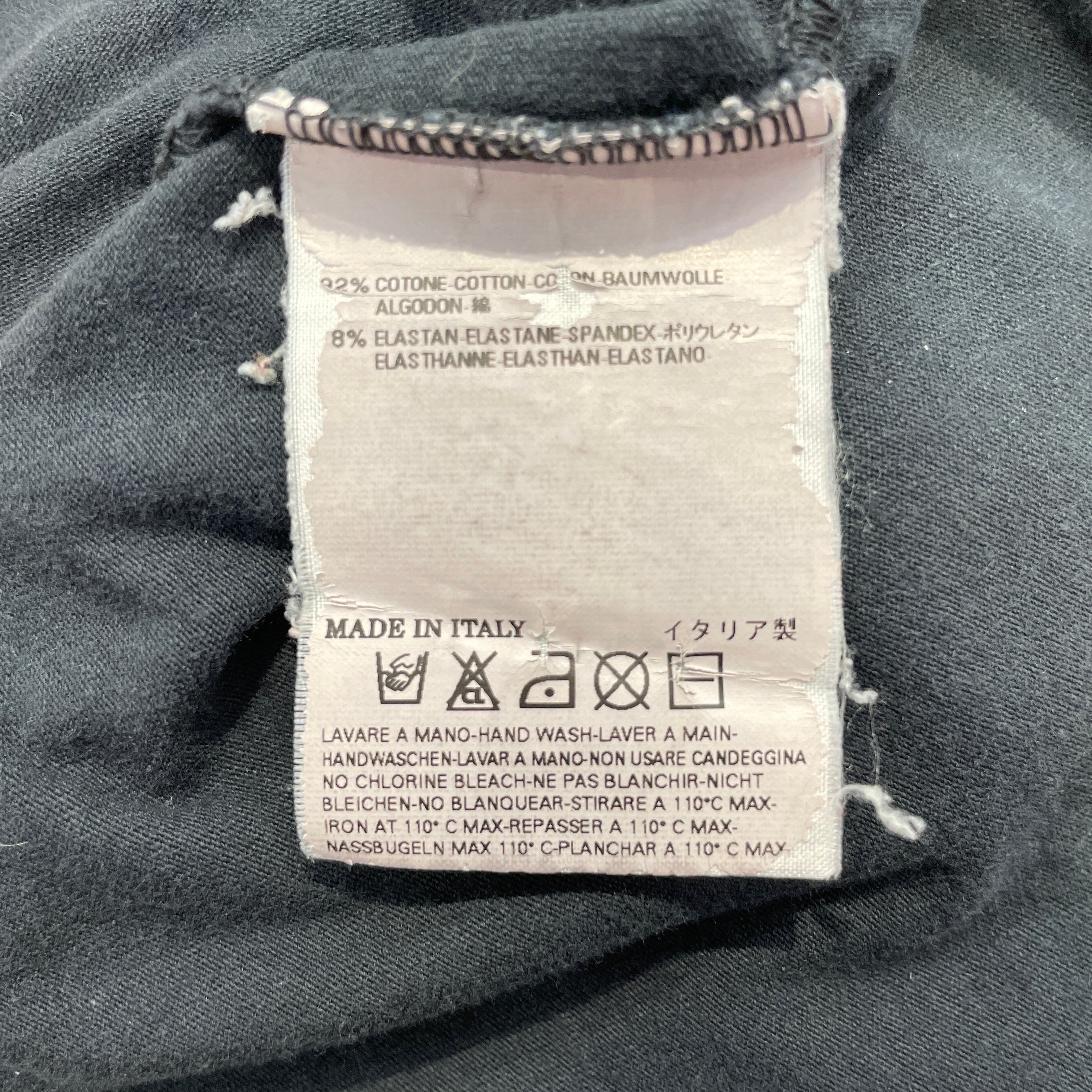 Martin Margiela/T-Shirt/M/Cotton/BLK/Graphic/this is my suit view 5