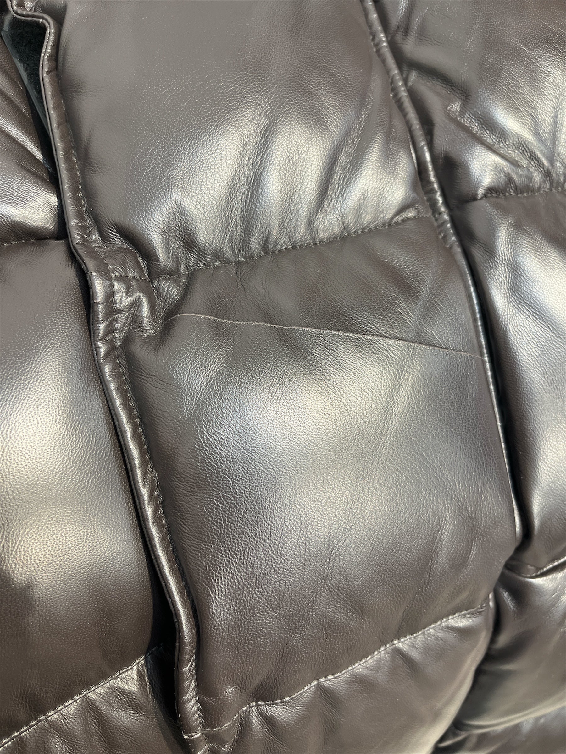 GIVENCHY/Puffer Jkt/54/Leather/BRW/LARGE PUFFER LAMB LEATHER view 4