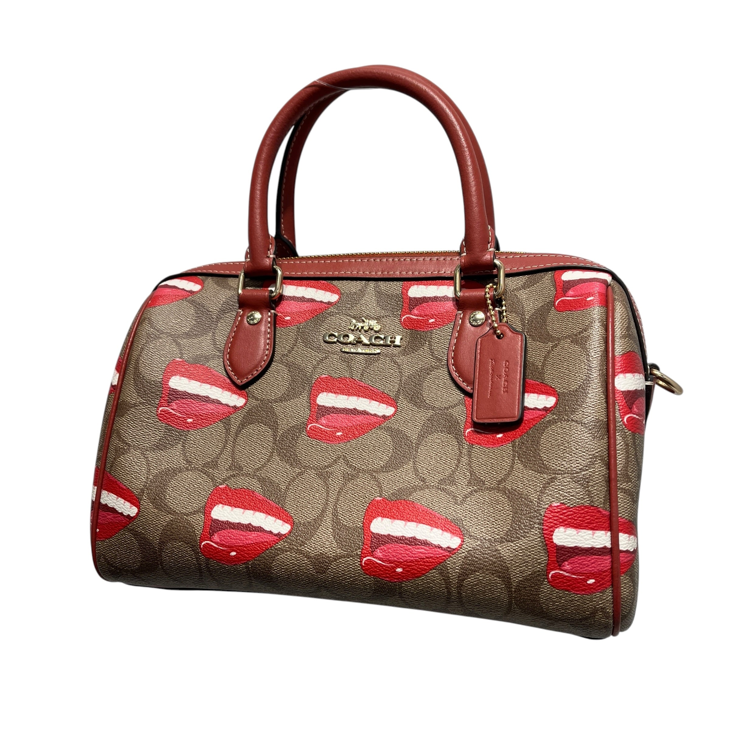 COACH/Bag/All Over Print/Leather/BRW/SATCHEL MOUTH PRINT view 1