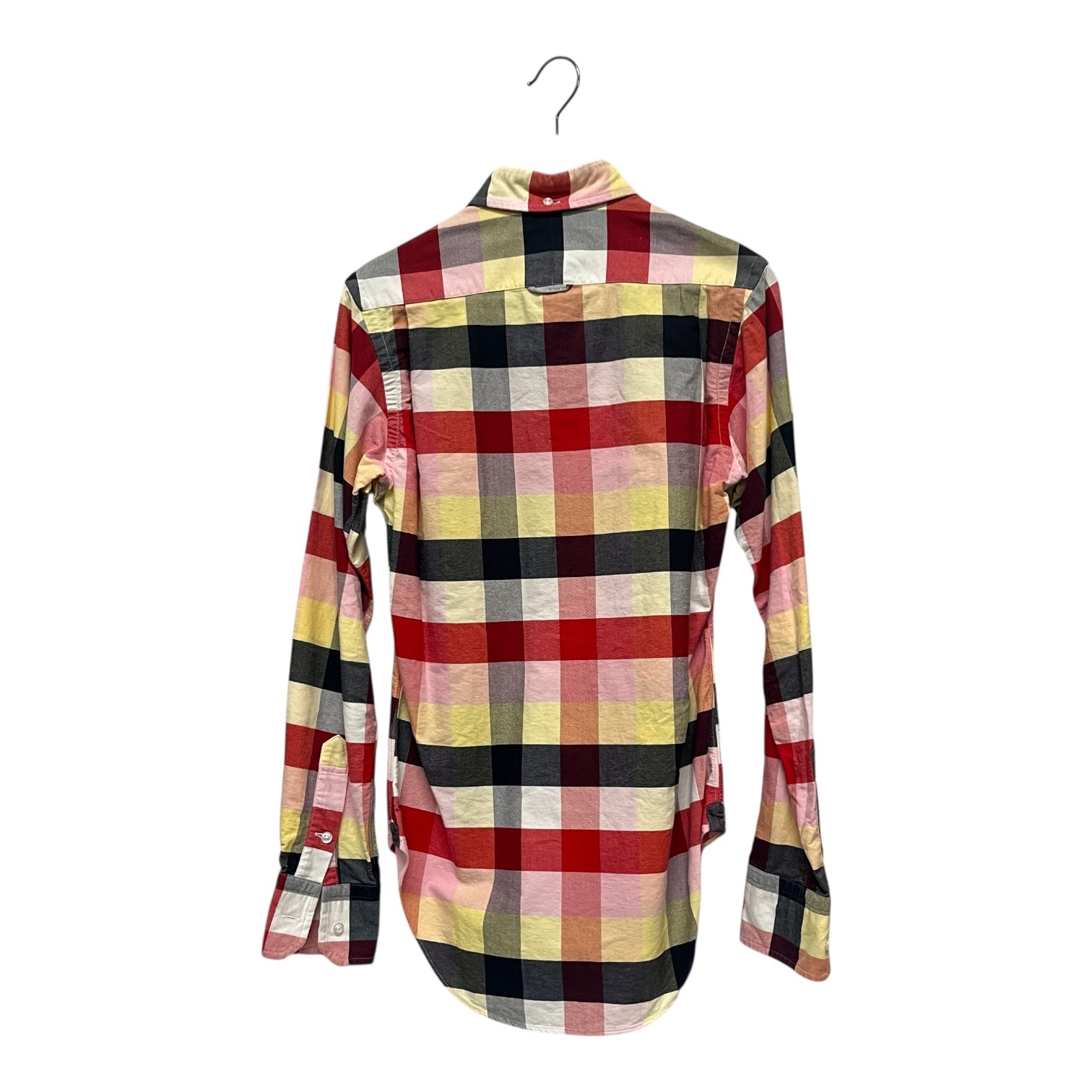THOM BROWNE. NEW YORK/LS Shirt/1/Cotton/RED/Plaid/YEL view 2