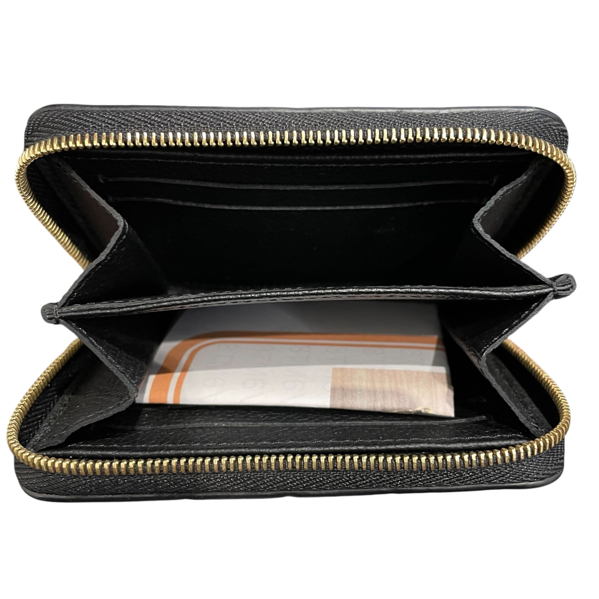 LOUIS VUITTON/Coin Wallet/Leather/BLK/Black 2016 Zippy Coin Wallet view 4