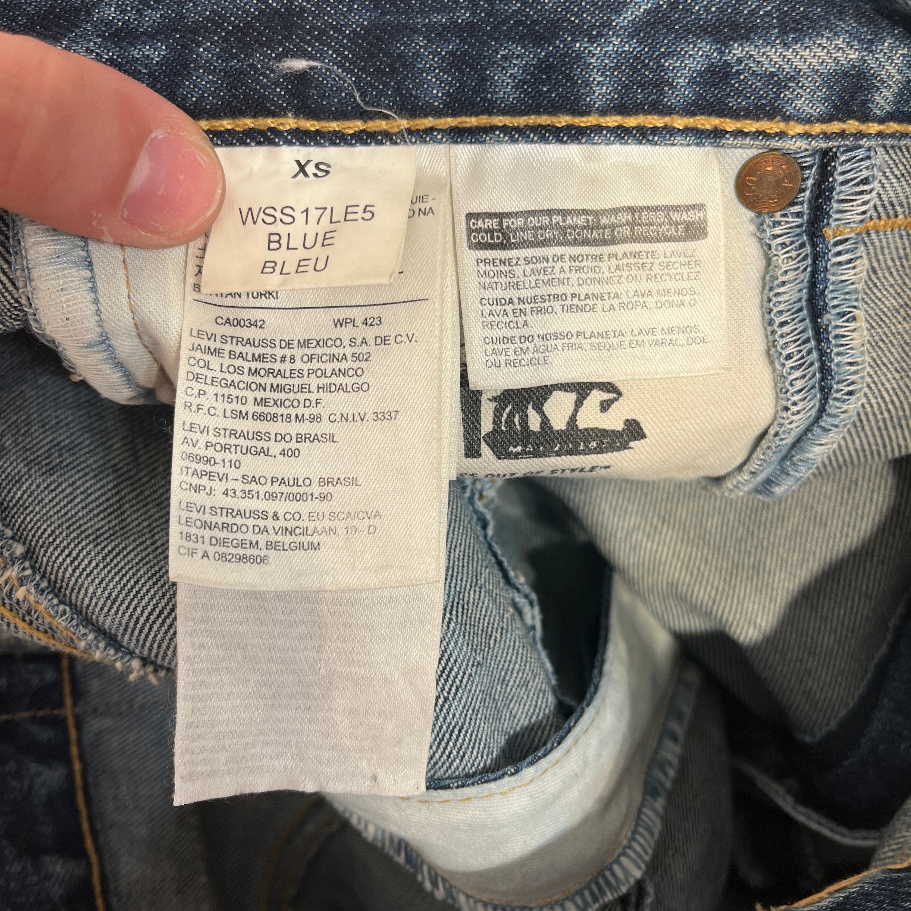 VETEMENTS/Straight Pants/XS/Denim/IDG/Levi's Zipper Pants view 4