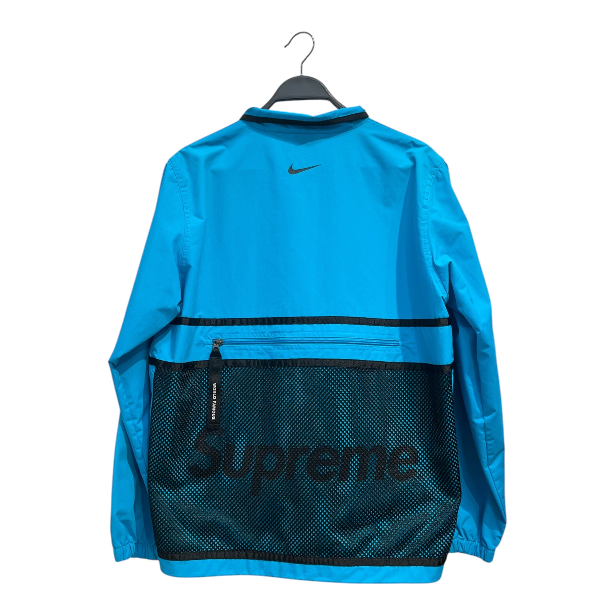 Supreme/NIKE/Windbreaker/L/Nylon/BLU/MESH BACK POCKET view 2