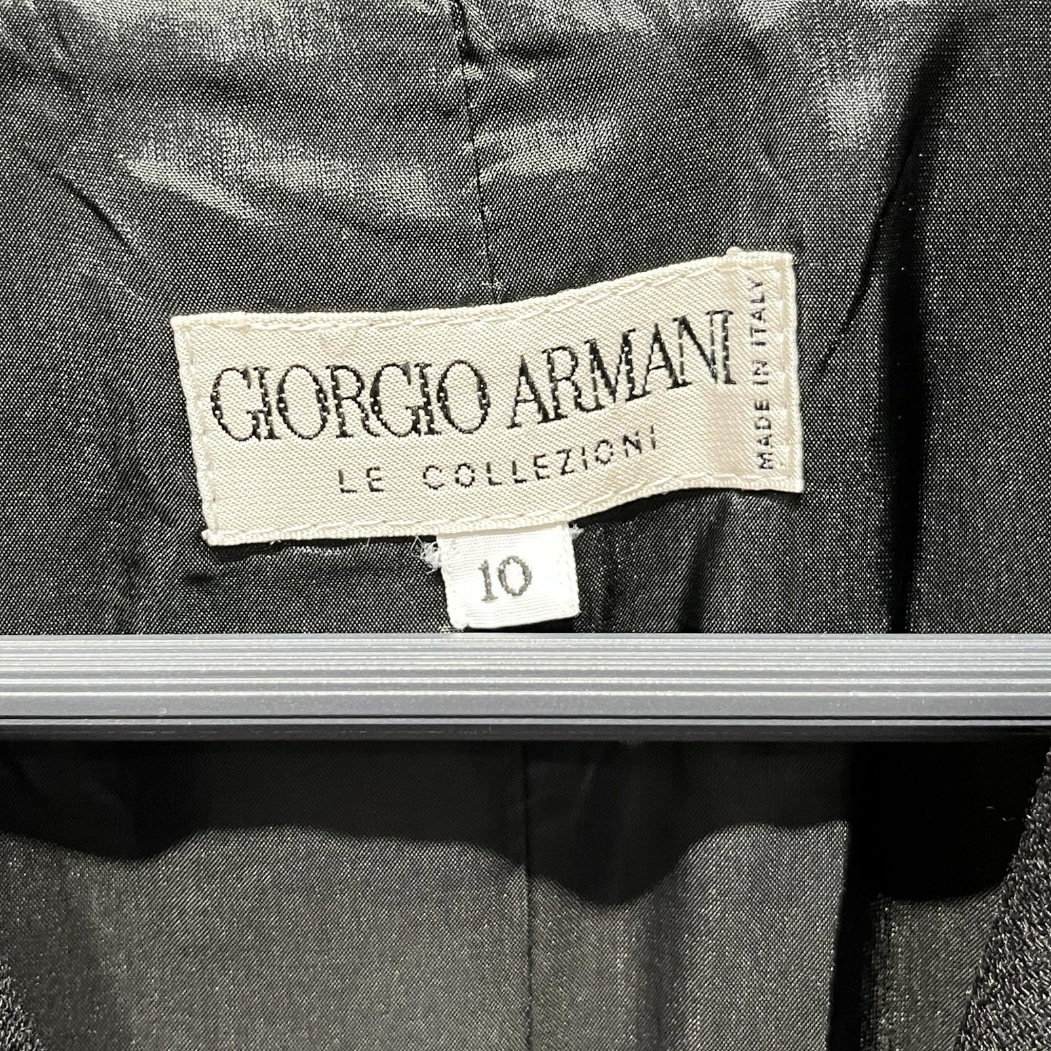 GIORGIO ARMANI/Jacket/10/Wool/BLK/blk wool suit jacket view 3