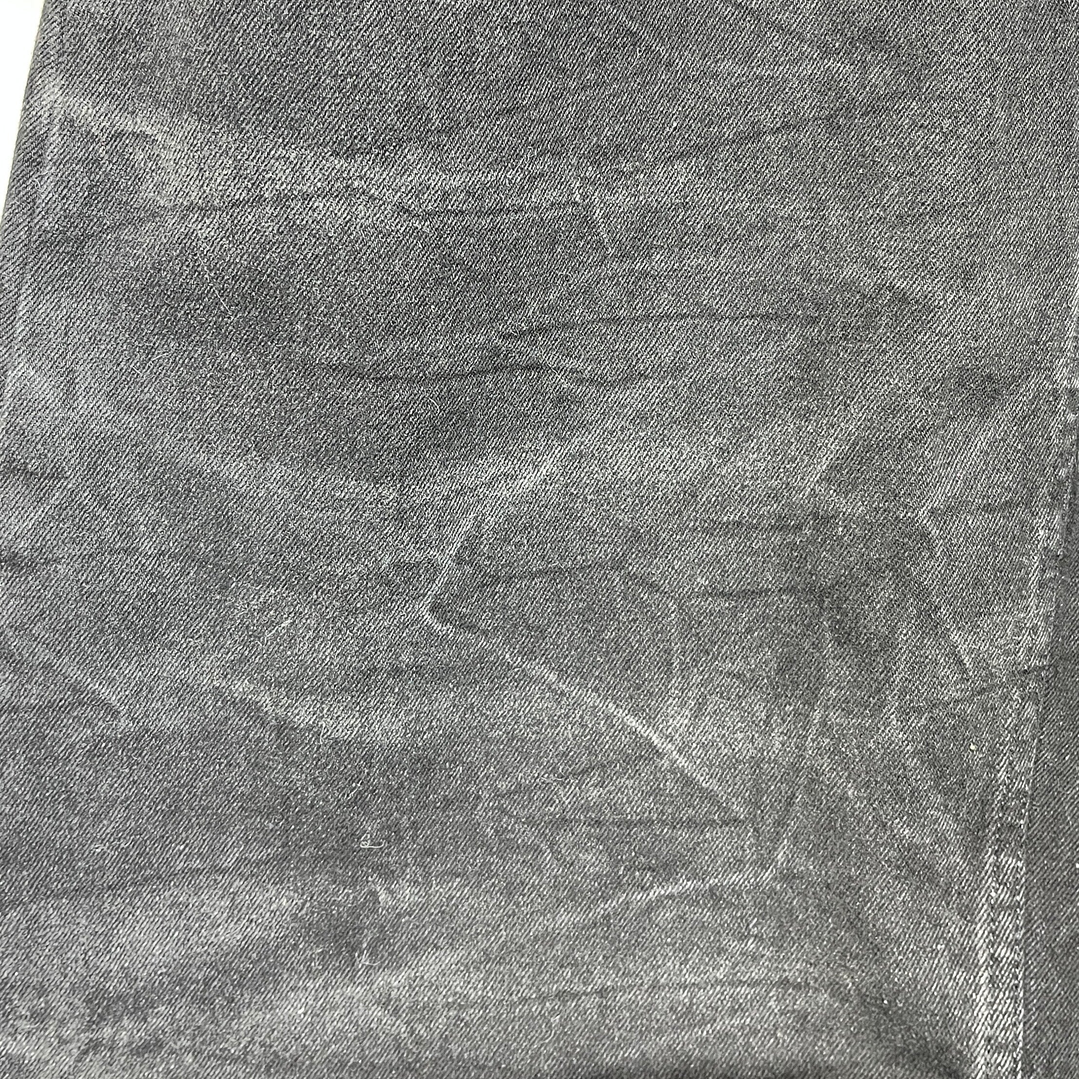 MM6/Pants/29/Denim/BLK/wide leg washed creasing view 8
