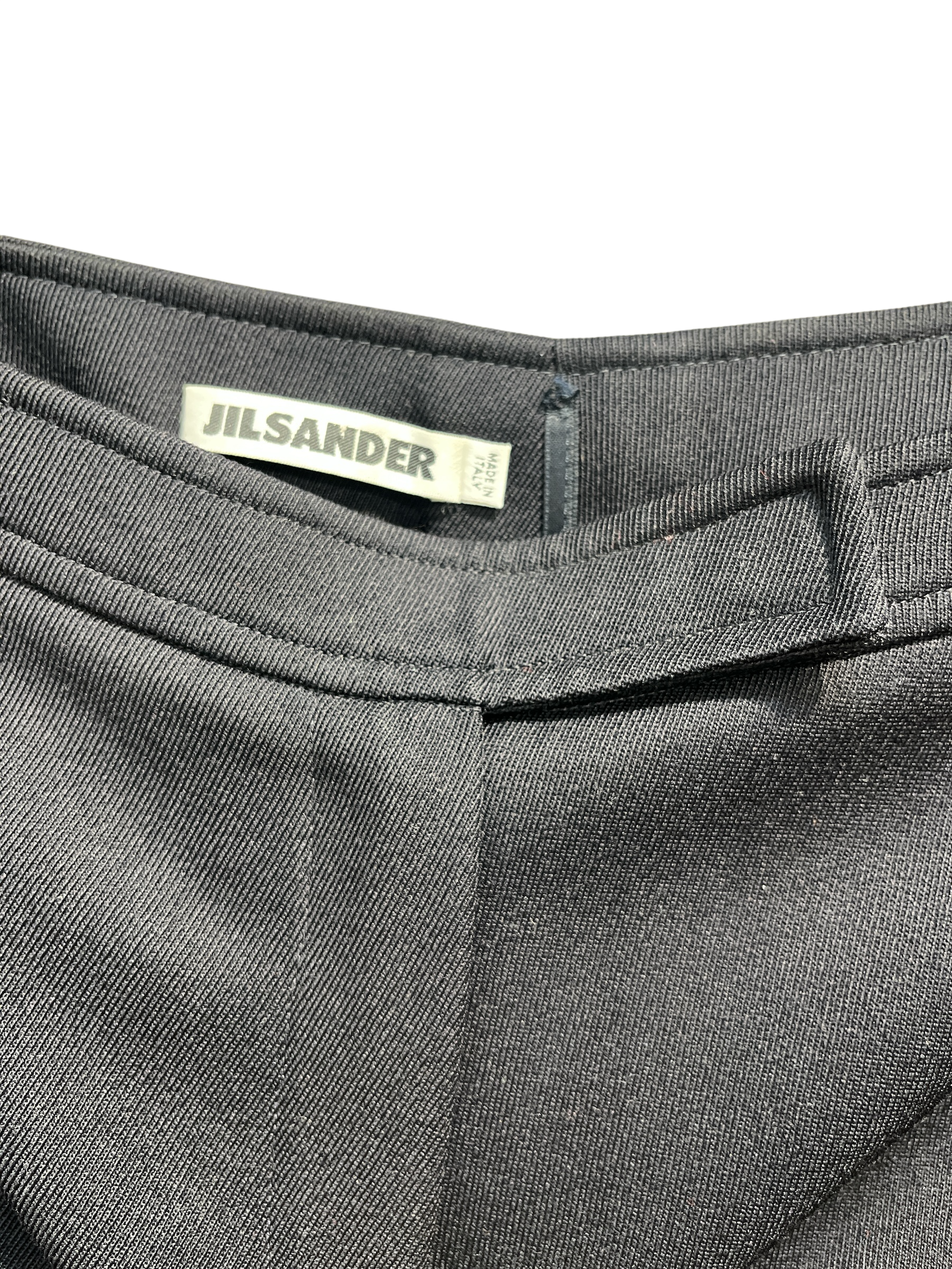JIL SANDER/Bottoms/34/Wool/BLK/MID SEAM LEG NO POCKETS view 3