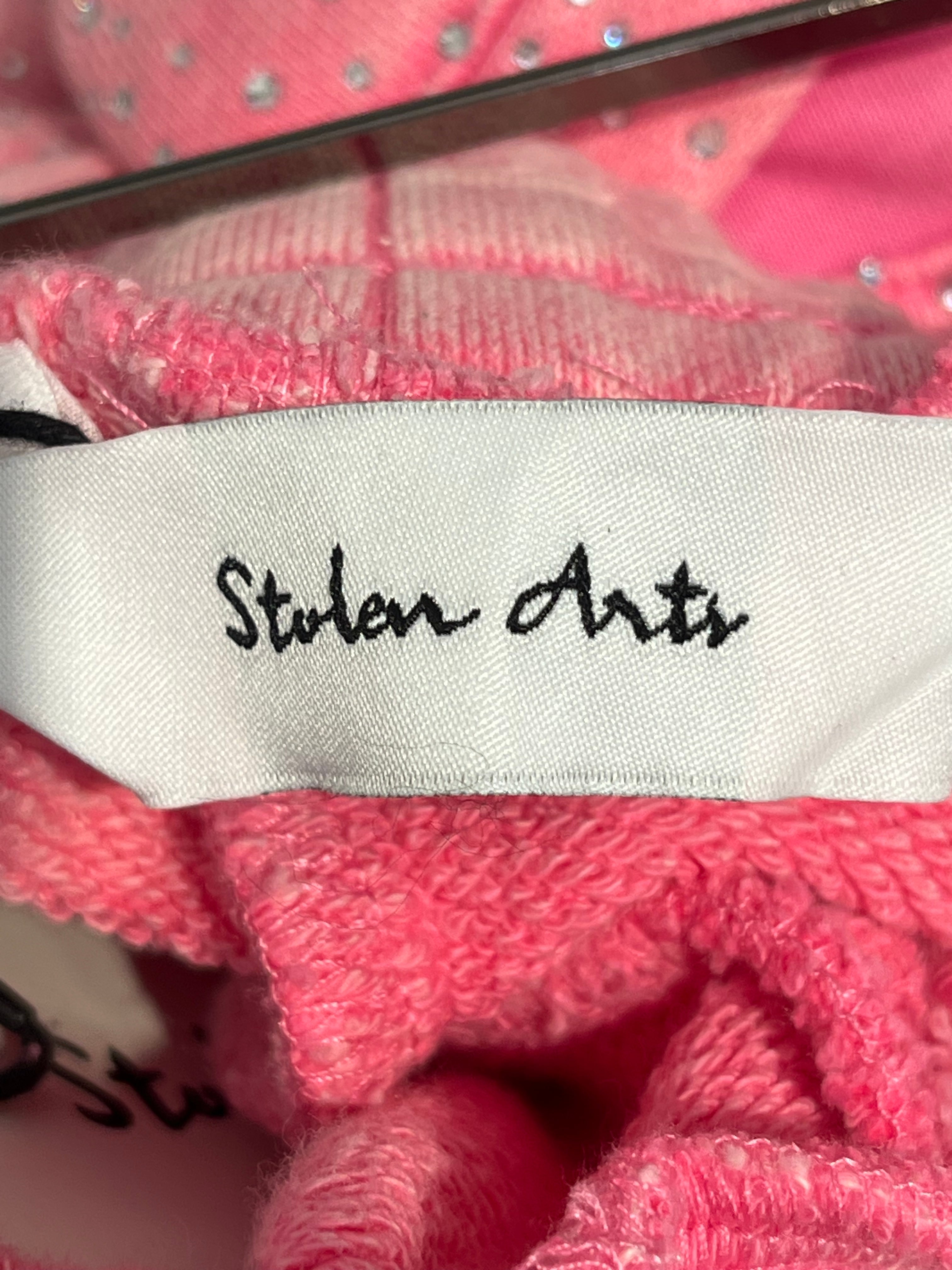 STOLEN ARTS/Pants/XL/Cotton/PNK/RINESTONES ALL OVER view 3