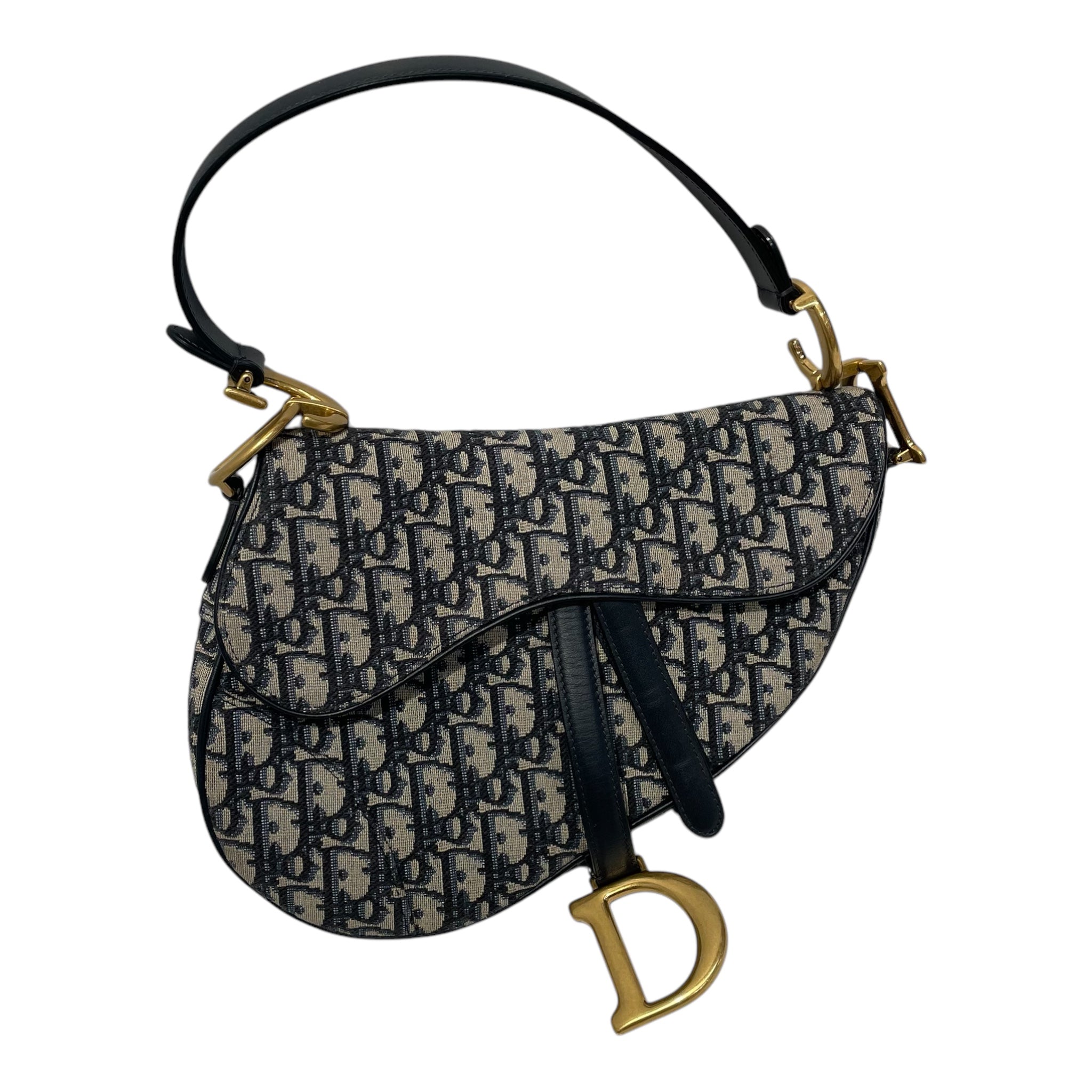 Christian Dior/Hand Bag/Monogram/KHK/Sadle Bag view 1