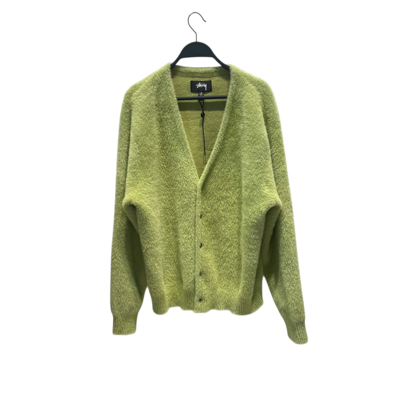 STUSSY/Cardigan/M/Mohair/GRN/shaggy