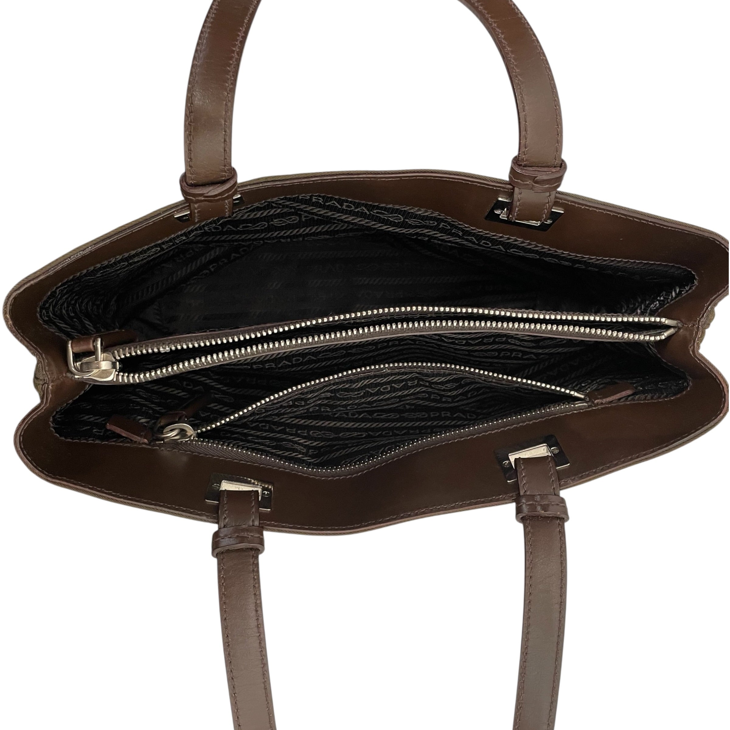 PRADA/Tote Bag/Nylon/BRW/TESSUTO view 3
