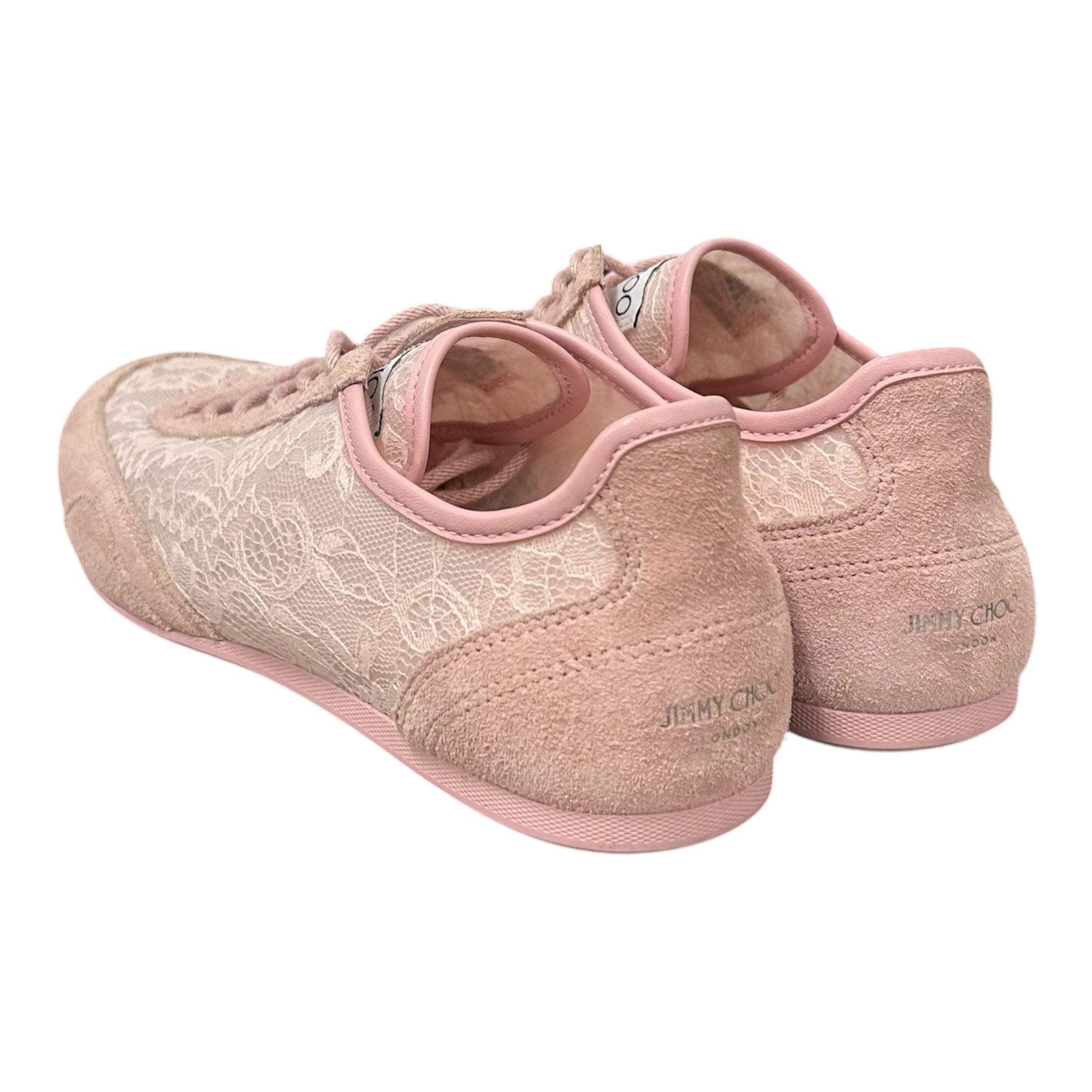 JIMMY CHOO/Low-Sneakers/EU 38/PNK/LACE DESIGN view 2