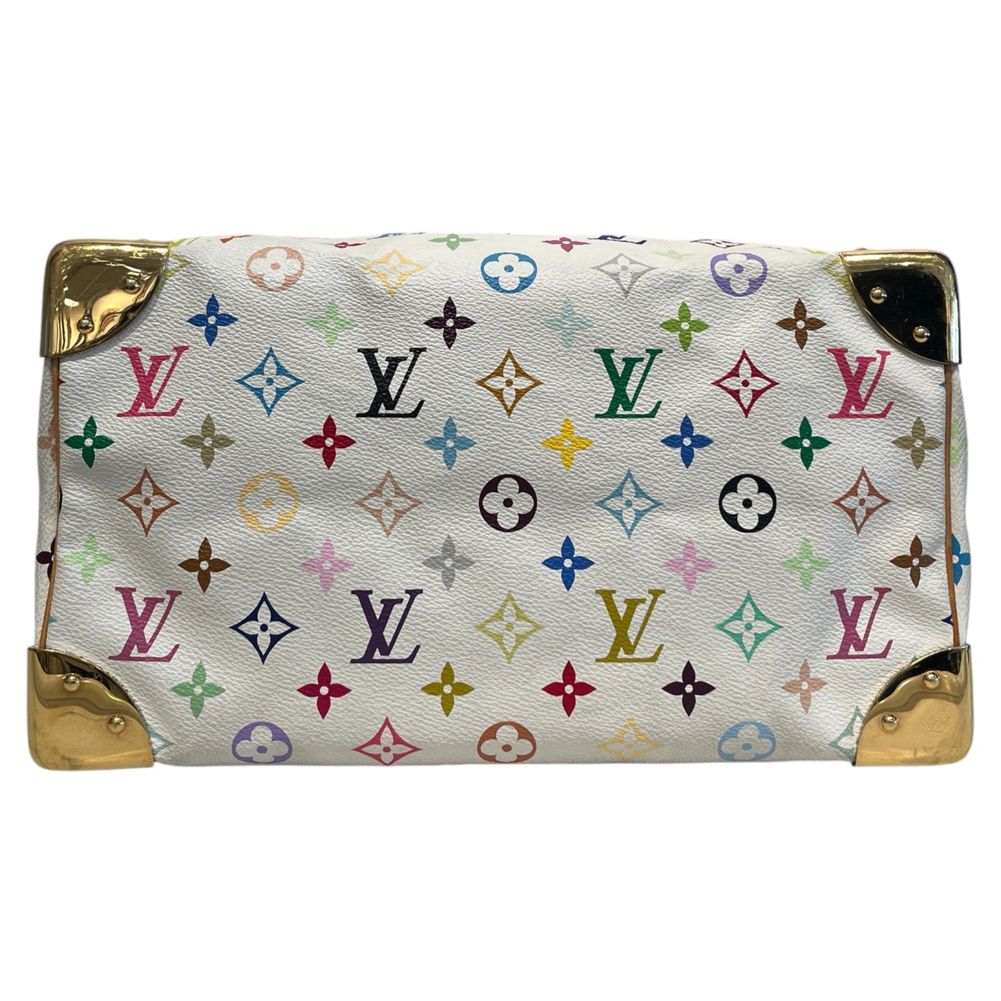 LOUIS VUITTON/Hand Bag/Monogram/Leather/WHT/multi color speedy 30 view 4