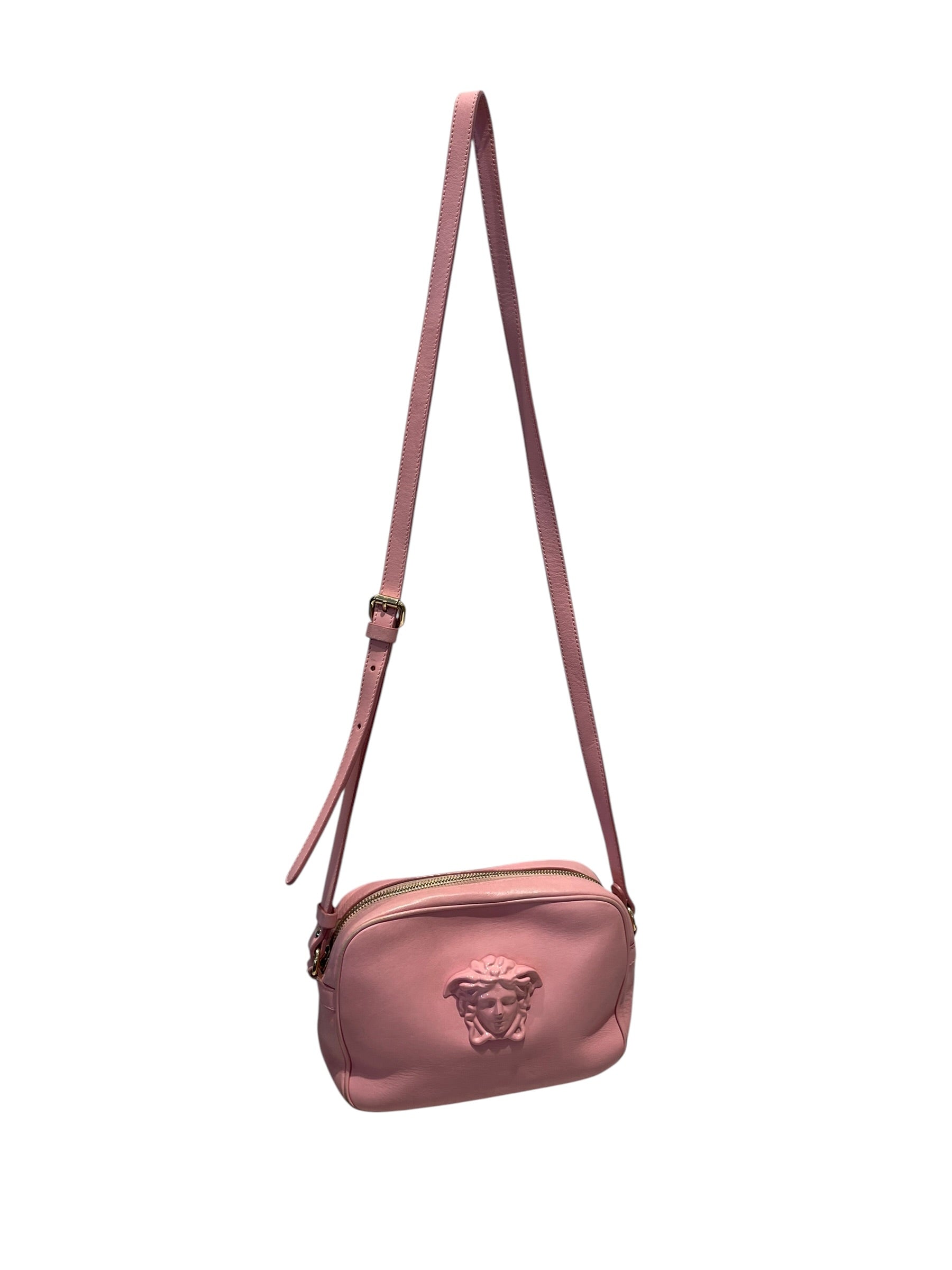 VERSACE/Cross Body Bag/Leather/PNK/MEDUSA PALAZZO CAMERA BAG view 1