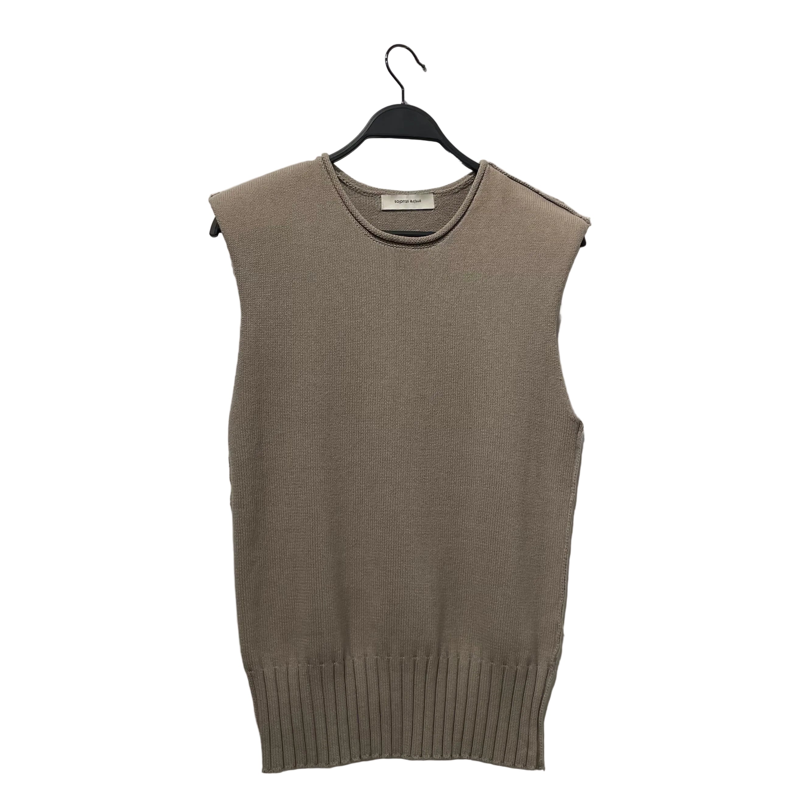entire studios/Knitted Vest/M/L/Cotton/CRM/SHOULDER PADS view 1