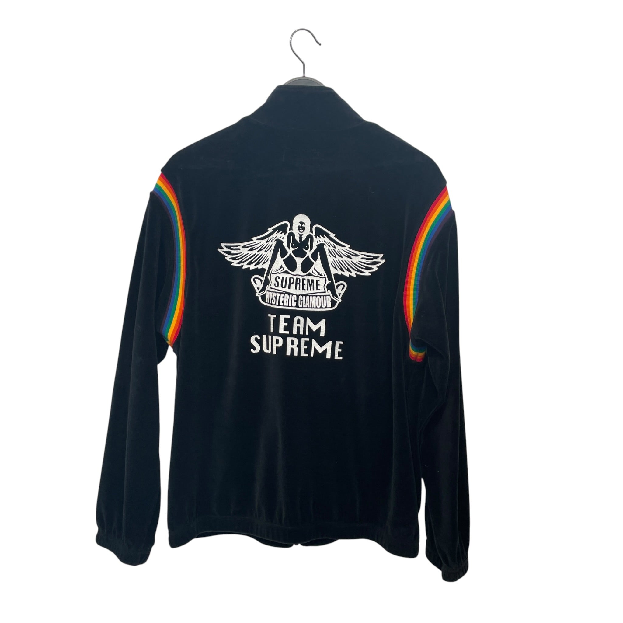 HYSTERIC GLAMOUR/Supreme/Track Jkt/L/Stripe/BLK/ view 2