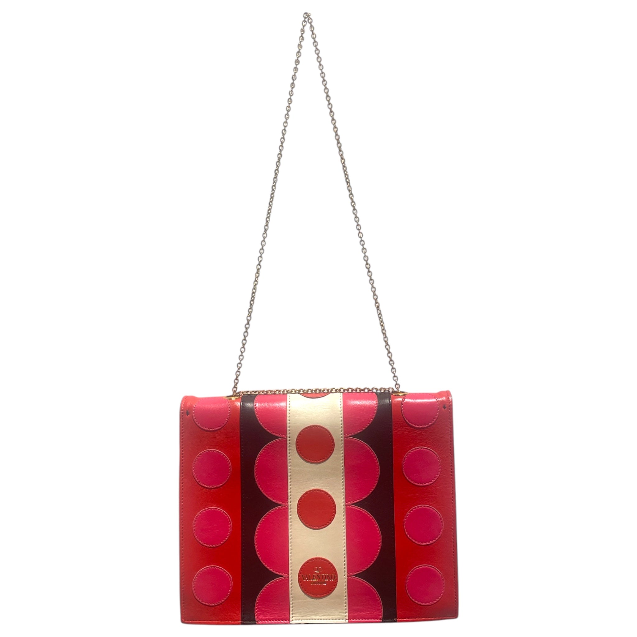 VALENTINO GARAVANI/Cross Body Bag/Polka dot/Leather/MLT/Carmen Polka Dot Chain Bag view 2