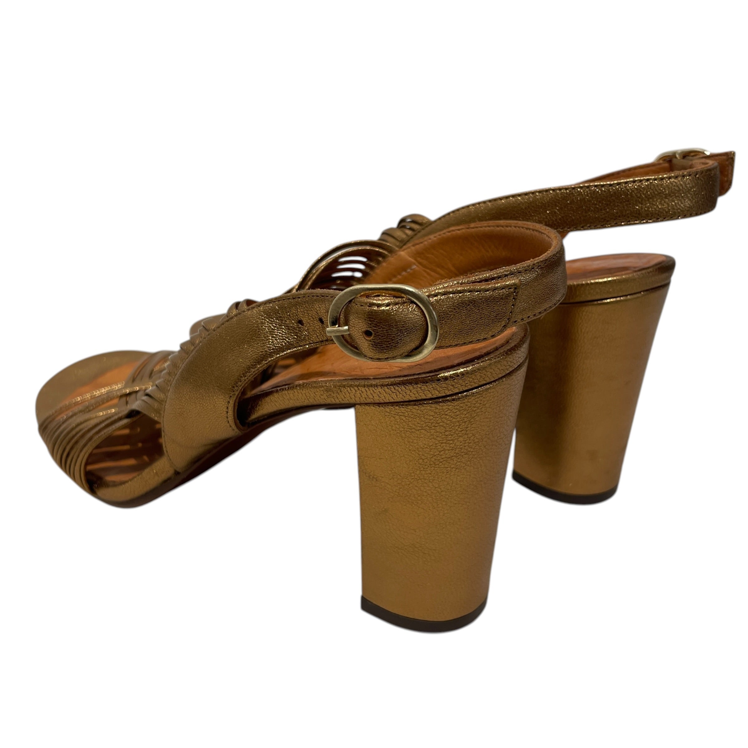 CHIC MIHARA/Heels/US 7/Leather/GLD/CHIC MIHARA GOLD view 2
