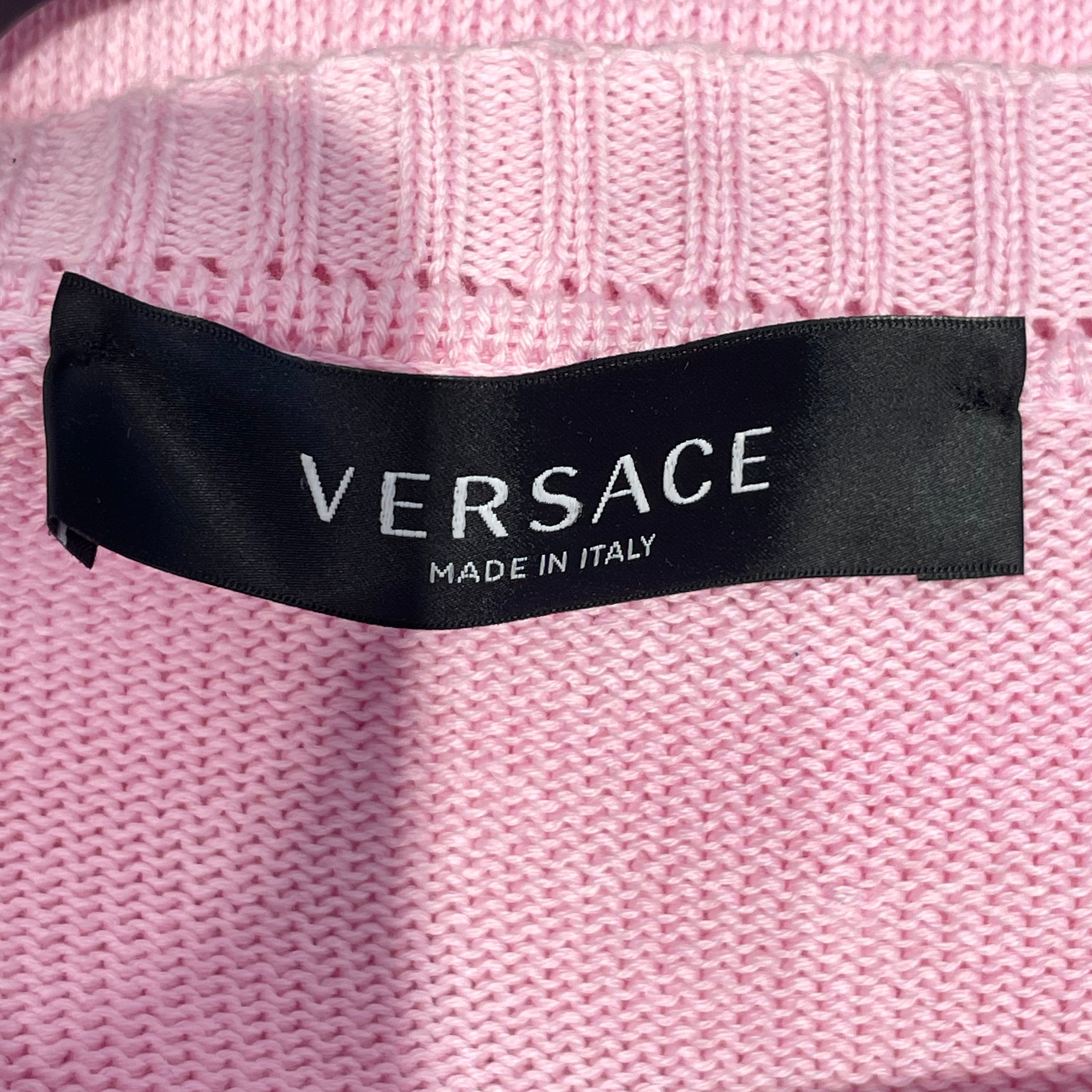 VERSACE/Heavy Sweater/46/Cotton/PNK/ view 3