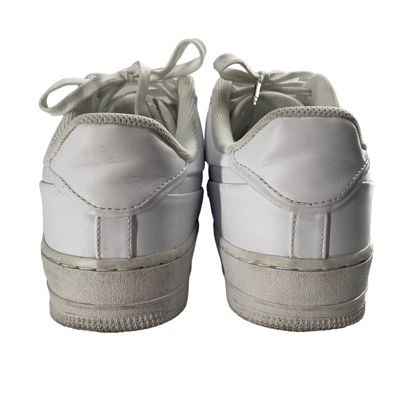 NIKE/JOHN ELLIOTT/Low-Sneakers/US 10.5/Leather/WHT/DOUBLE TONGUE/SLVER AF1