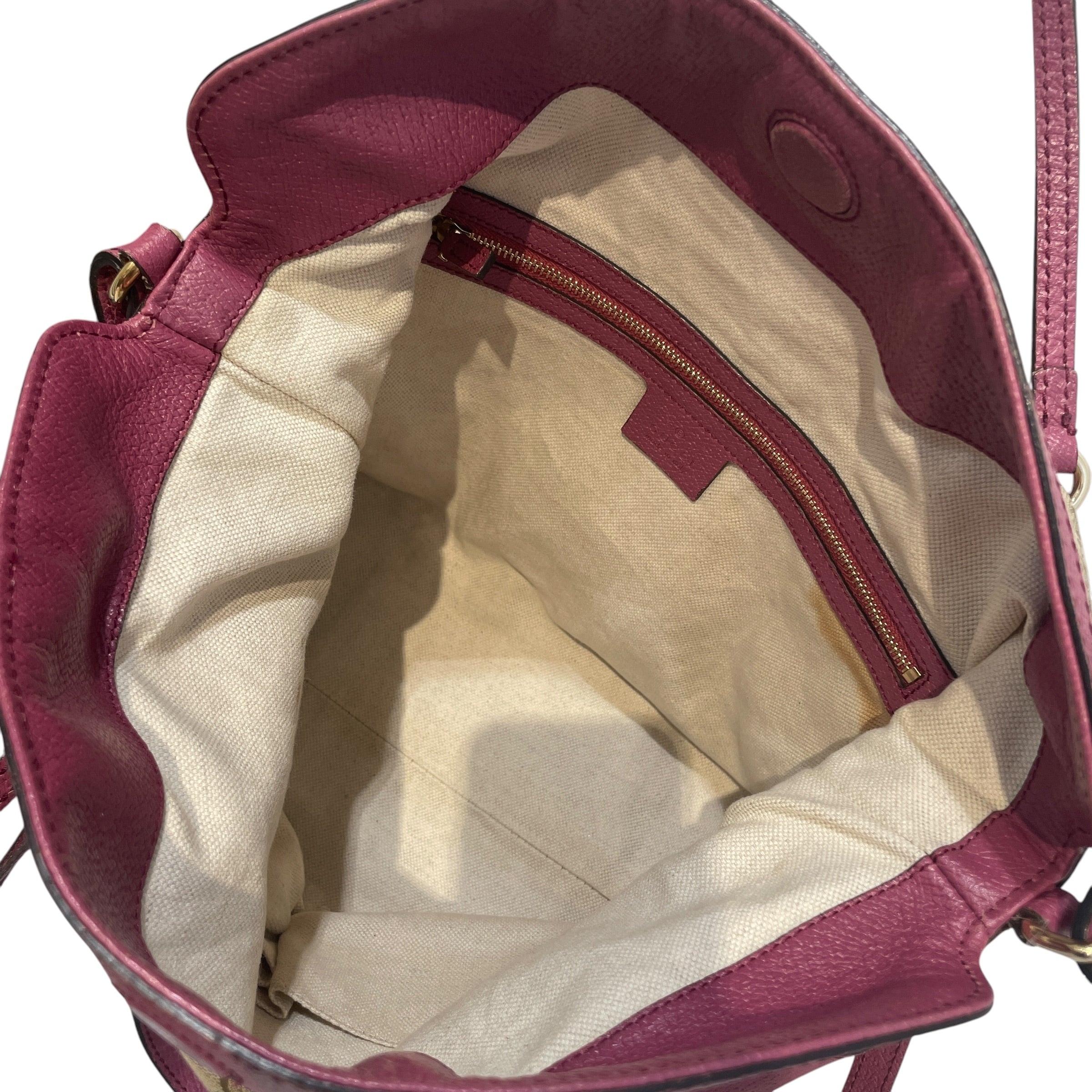 GUCCI/Cross Body Bag/Monogram/Cotton/PNK/Bree GG Canvas Hand Bag Pink view 5