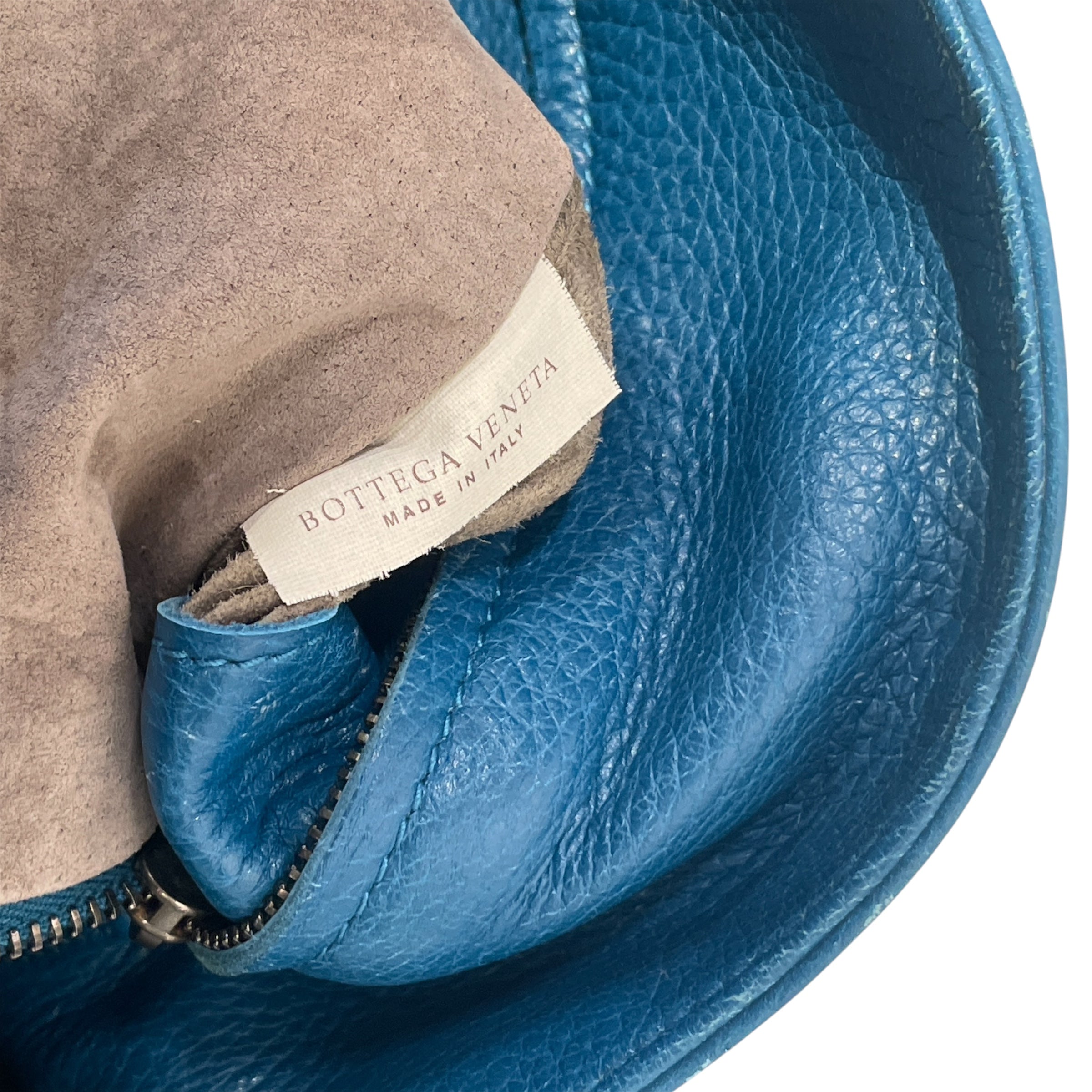 BOTTEGA VENETA/Tote Bag/Leather/BLU/INTRECCIATO CERVO HOBO view 5