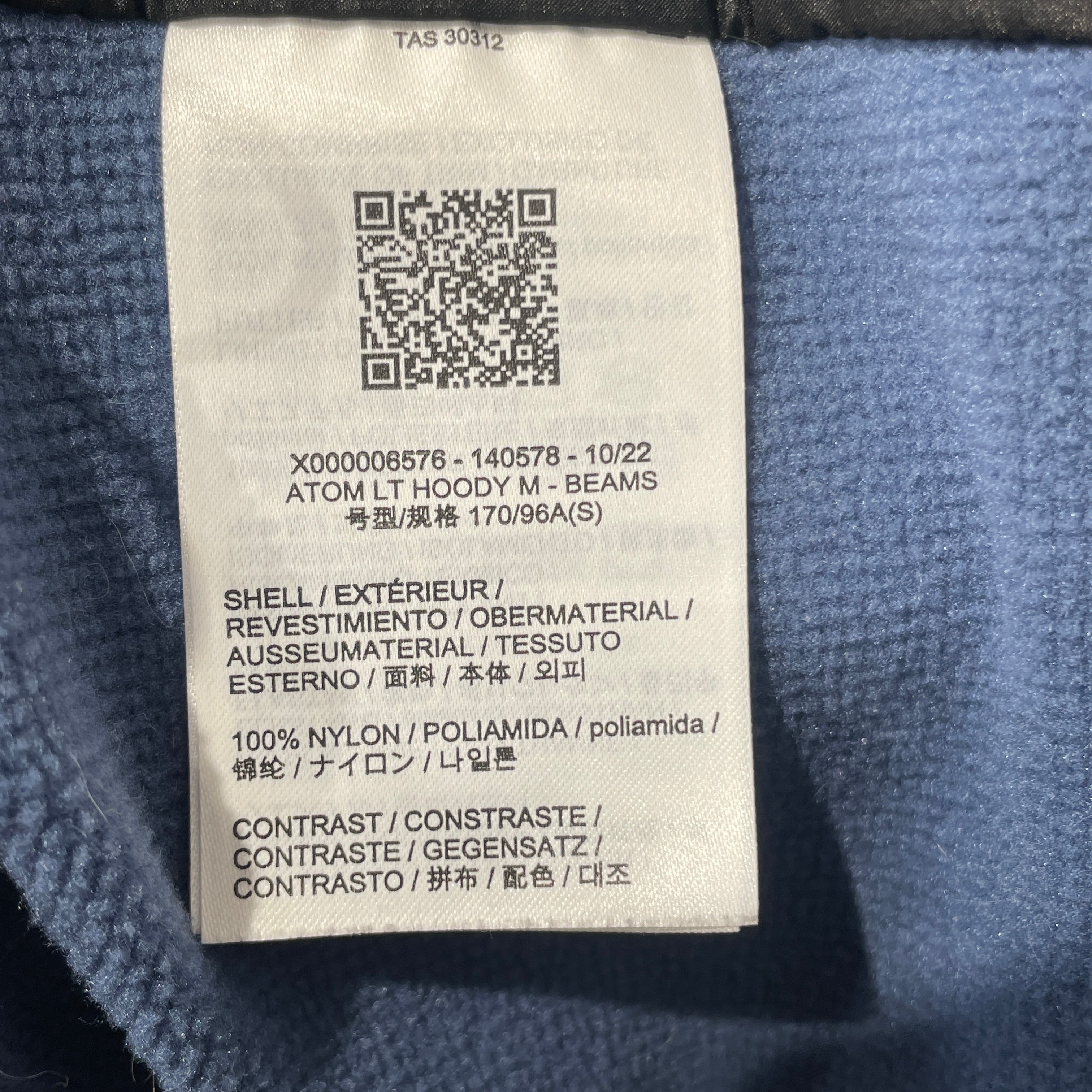 ARC'TERYX VEILANCE/BEAMS/Windbreaker/S/Nylon/BLU/SS2023 LIGHT RAIN view 5