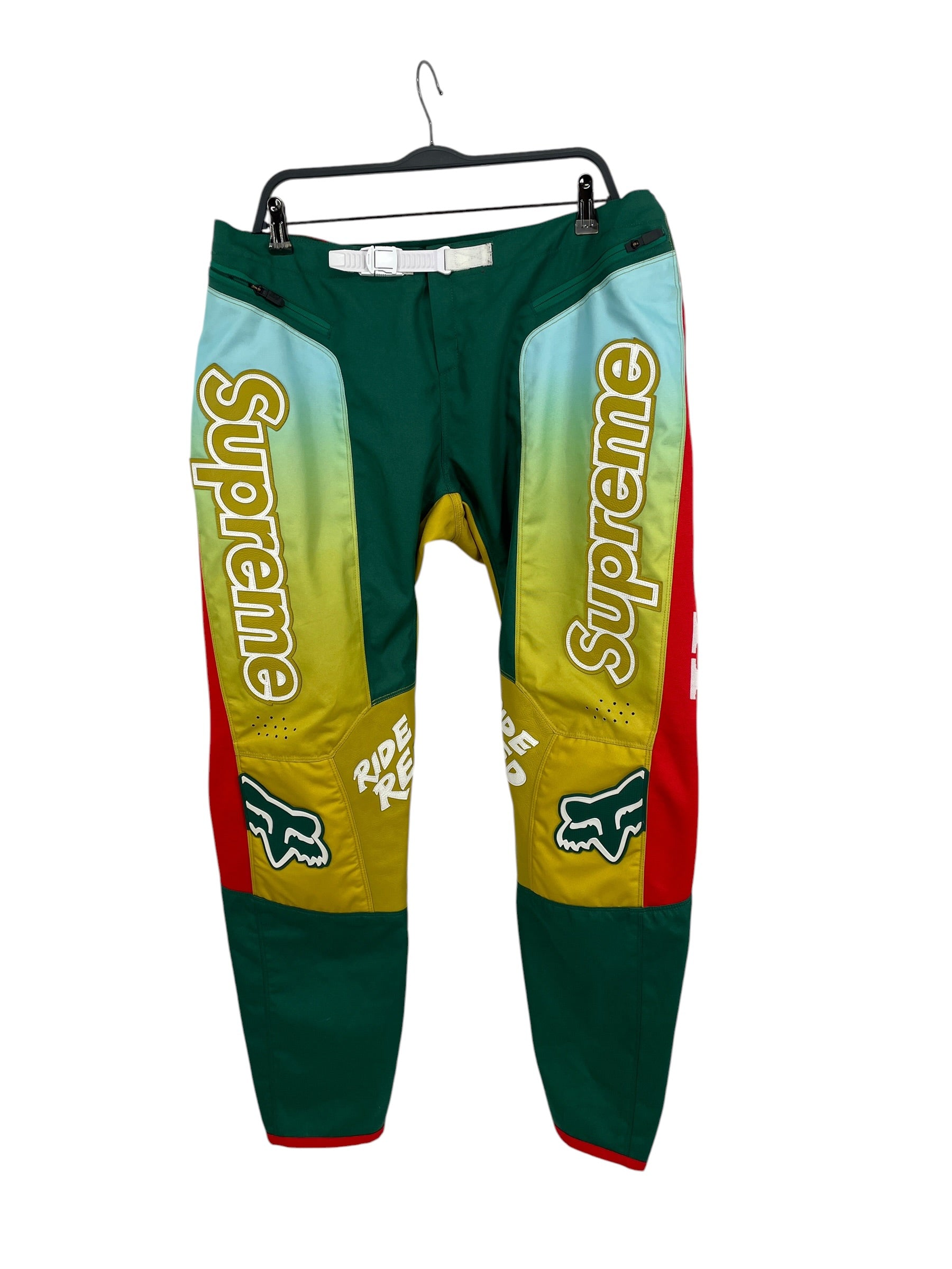 Supreme/HONDA/Pants/XL/Polyester/YEL/All Over Print/HONDA FOX RACING PANTS view 1