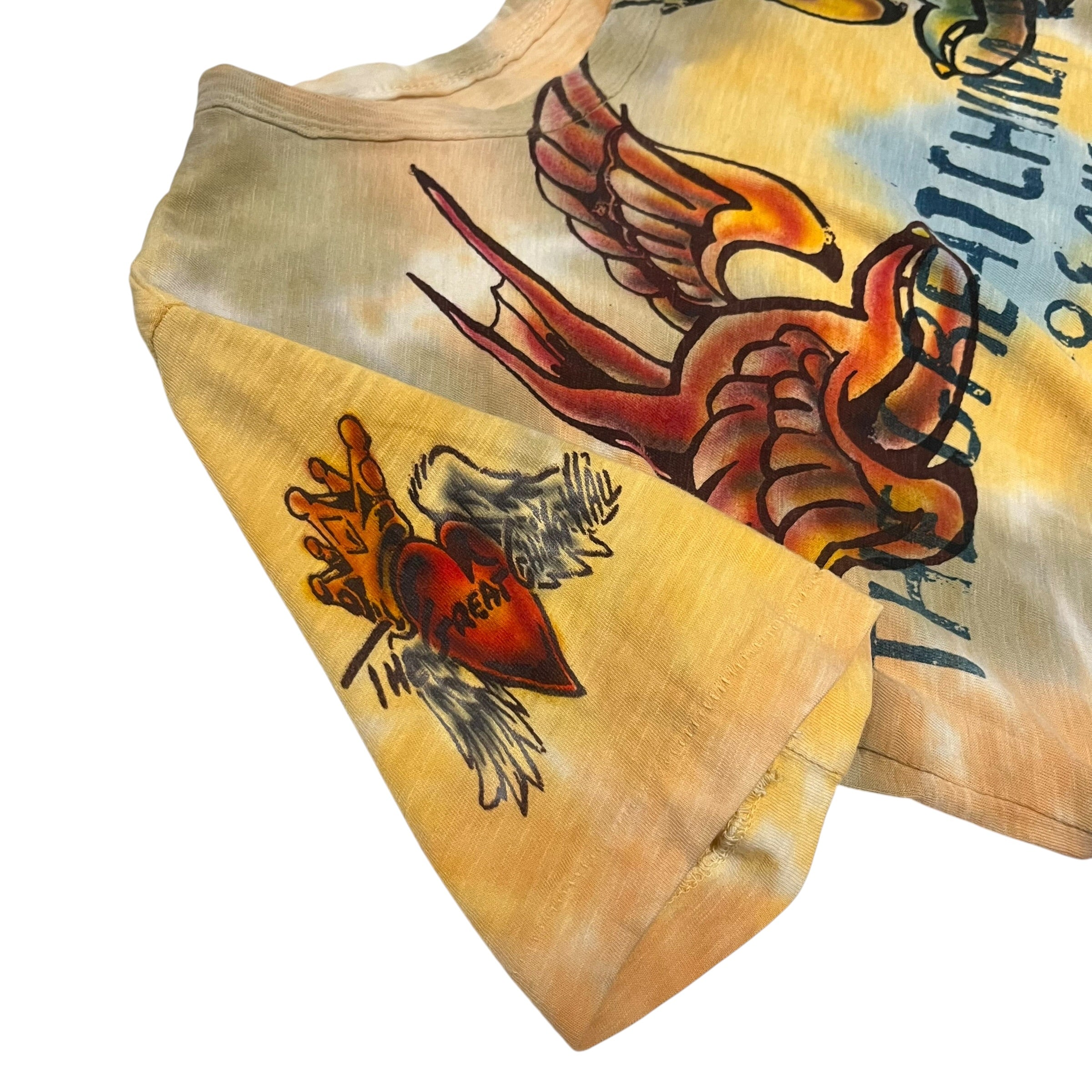 CHINA WALL/T-Shirt/M/Cotton/MLT/All Over Print/wings/birds/cat view 3