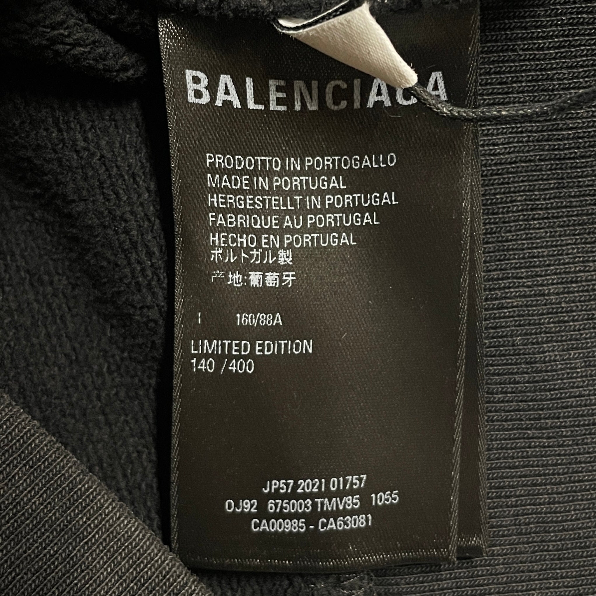 BALENCIAGA/Hoodie/L/Graphic/Cotton/BLK/LA NAKAMURANCE view 4