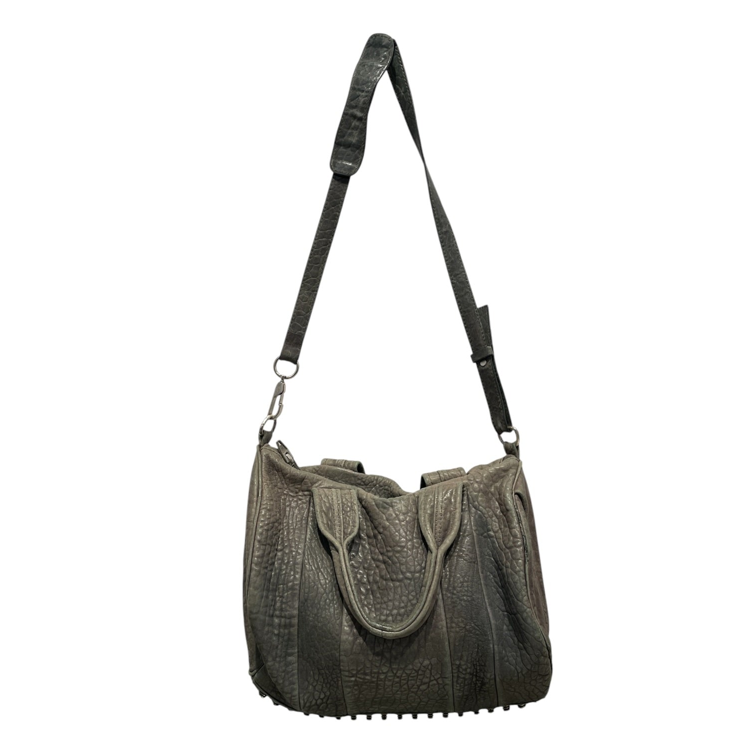 Alexander Wang/Cross Body Bag/Leather/GRY/Grey Leather Rocco Bag view 1