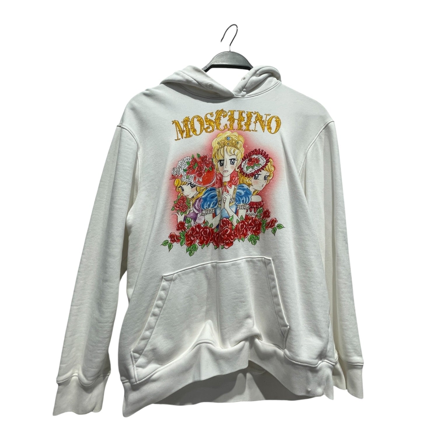 MOSCHINO/Hoodie/S/Cotton/WHT/Anime Girls Graphic Hoodie view 1