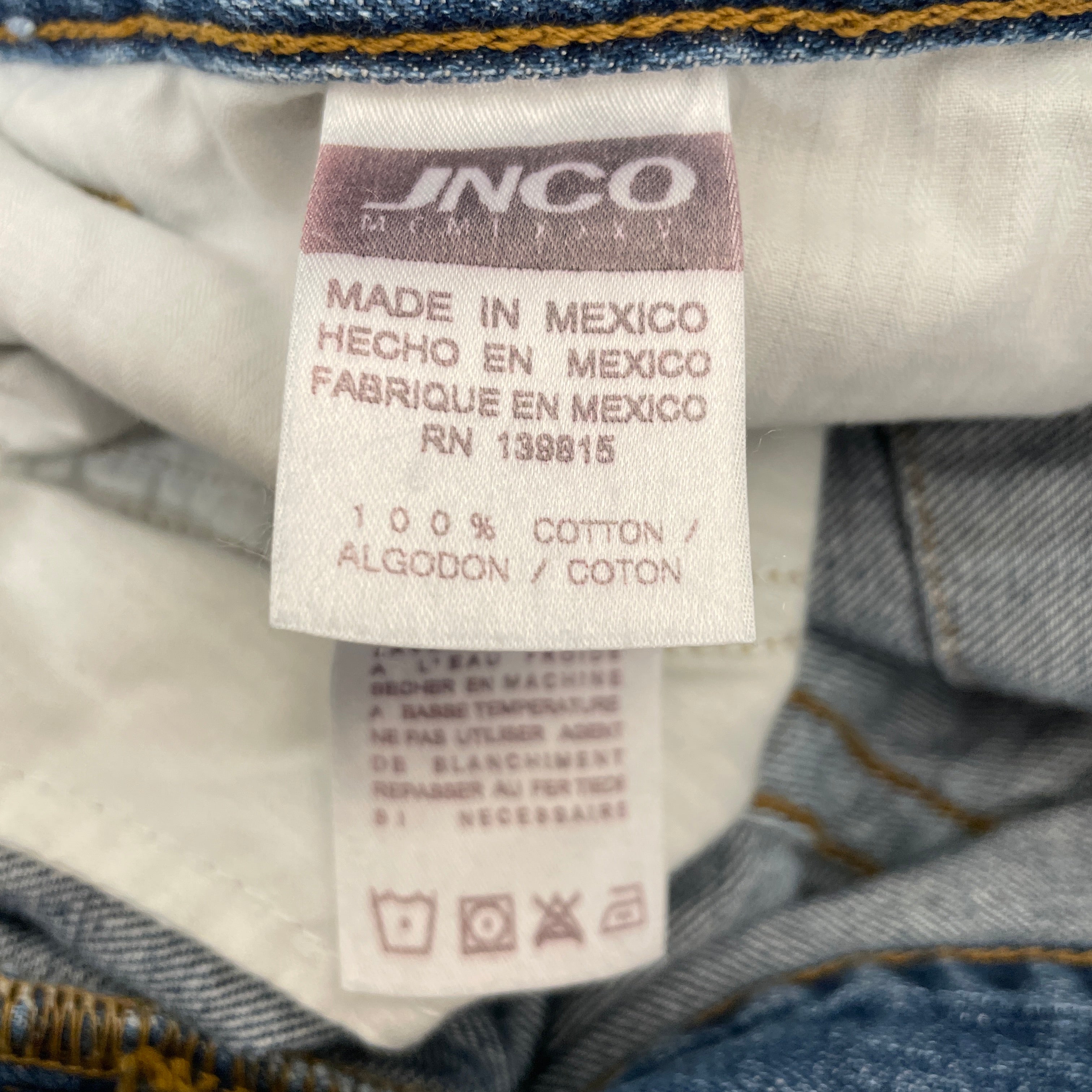 JNCO/Straight Pants/36/Denim/IDG/Graphic/MAMMOTH WIDE LEG view 5
