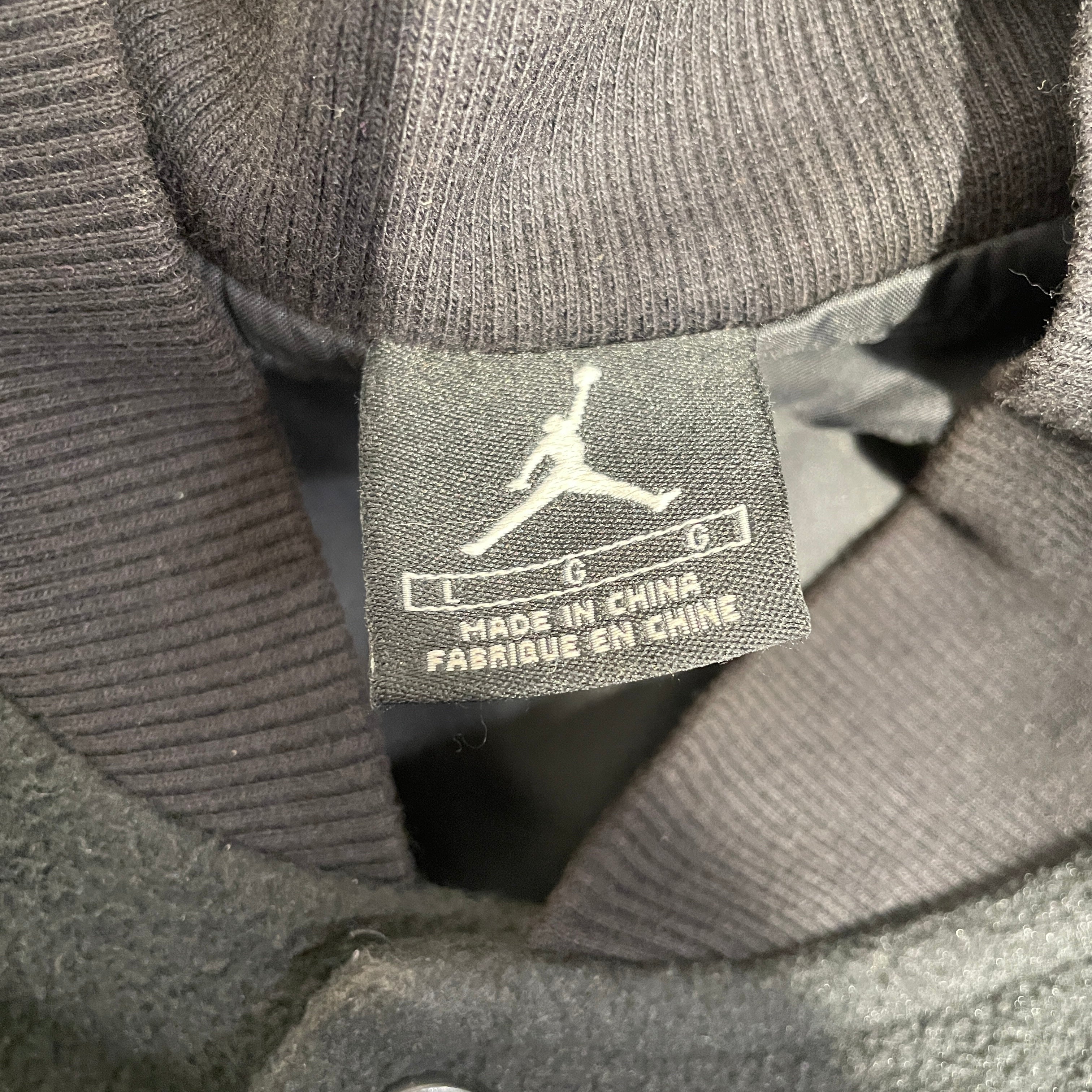 JORDAN BRAND/Baseball Jkt/L/Cotton/BLK/Black Flight 1985 Wings Fleece view 3