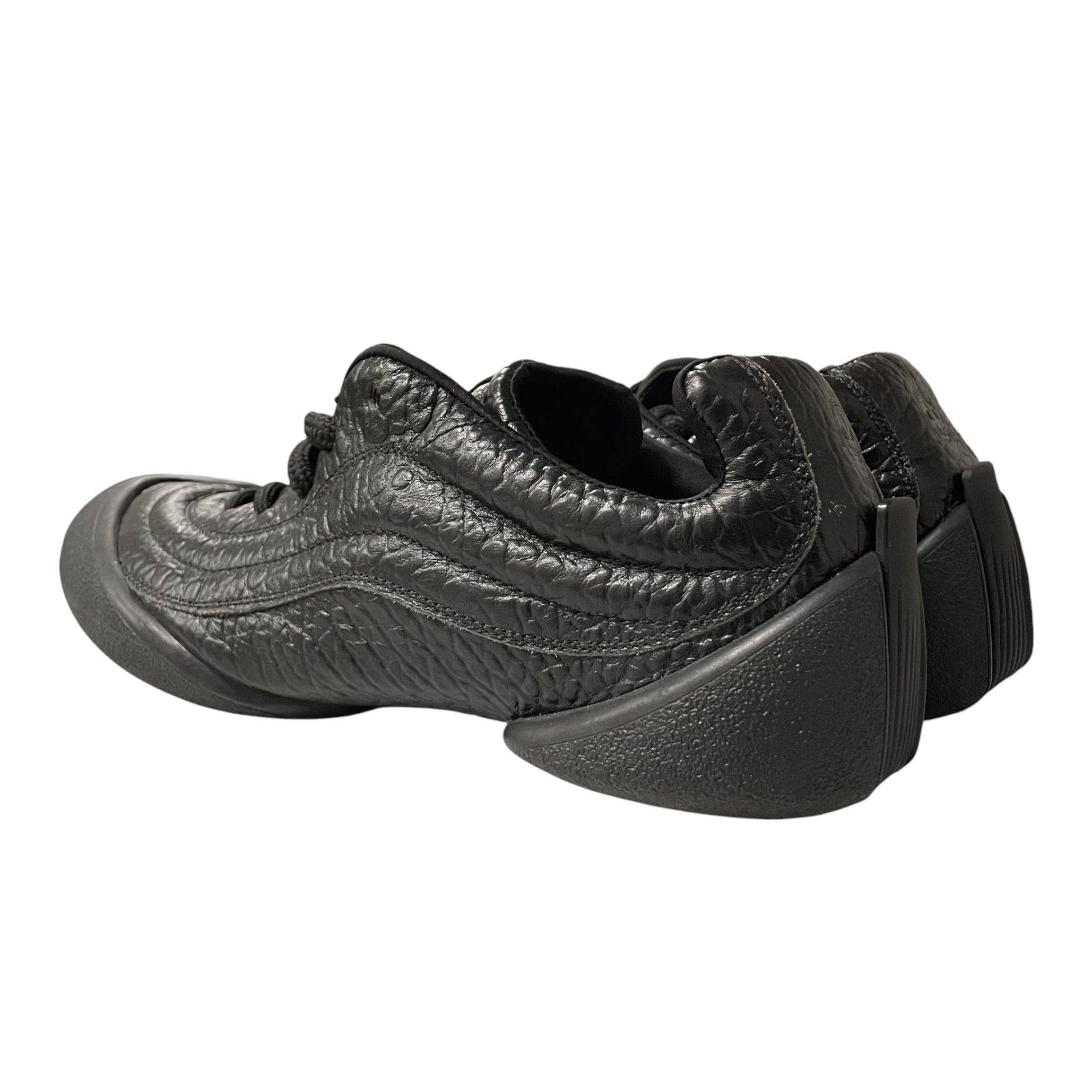 Alexander McQueen/Low-Sneakers/US 12/Leather/BLK/654593/FLEXION SNEAKERS view 2