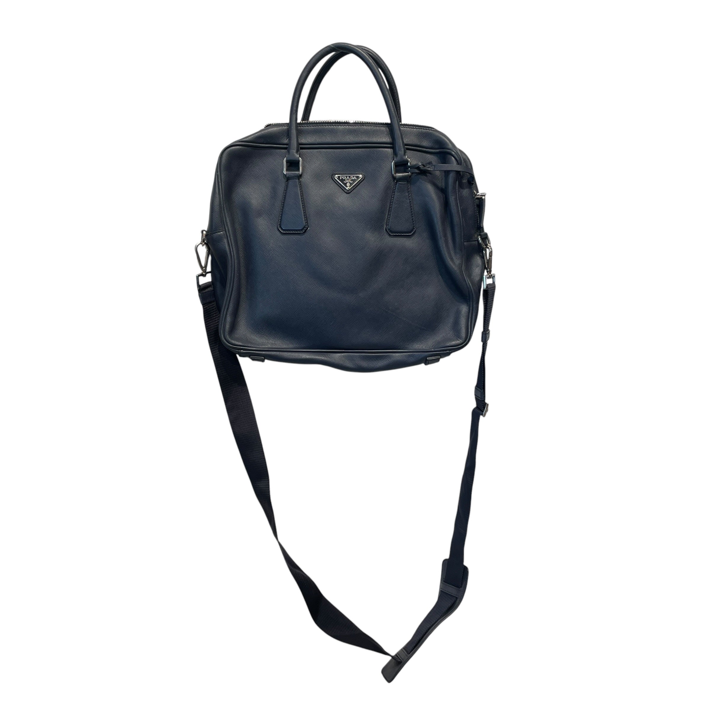 PRADA/Bag/Leather/NVY/STAFFIANO TRAVEL LEATHER view 2