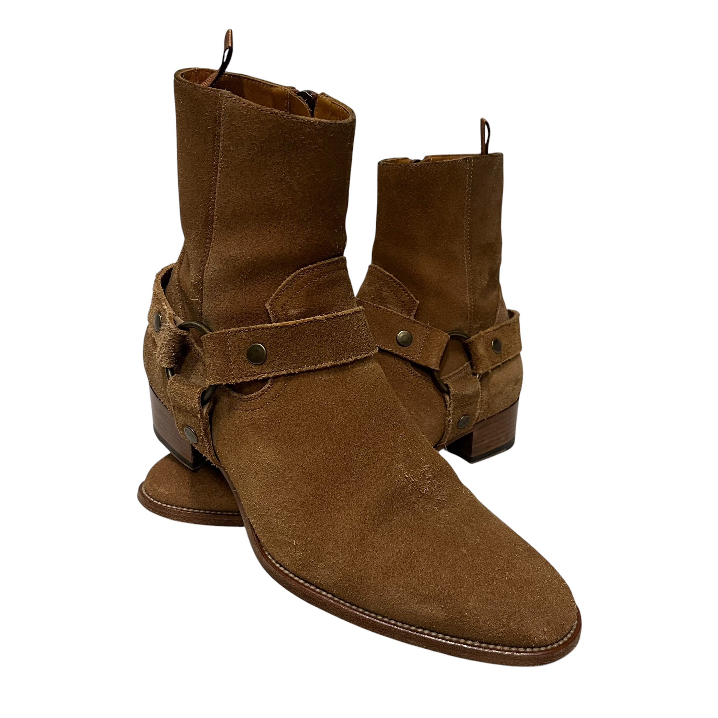 YVES SAINT LAURENT/Boots/EU 40/Suede/BEG/wyatt harness view 16
