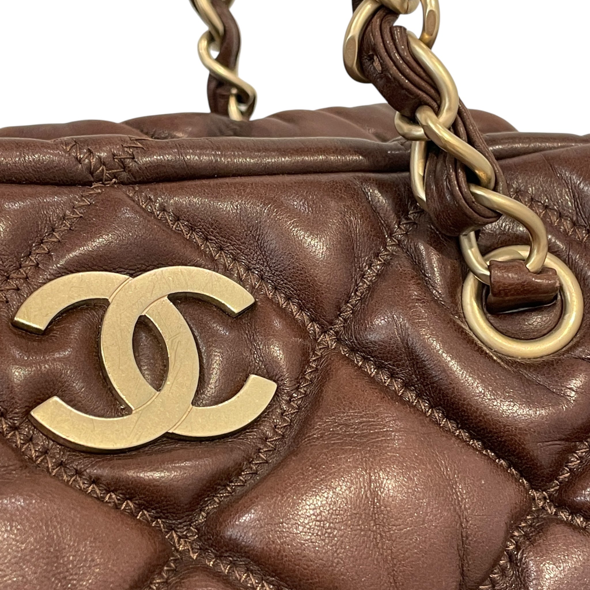 CHANEL/Hand Bag/Leather/BRW/BJQCHGJ view 6