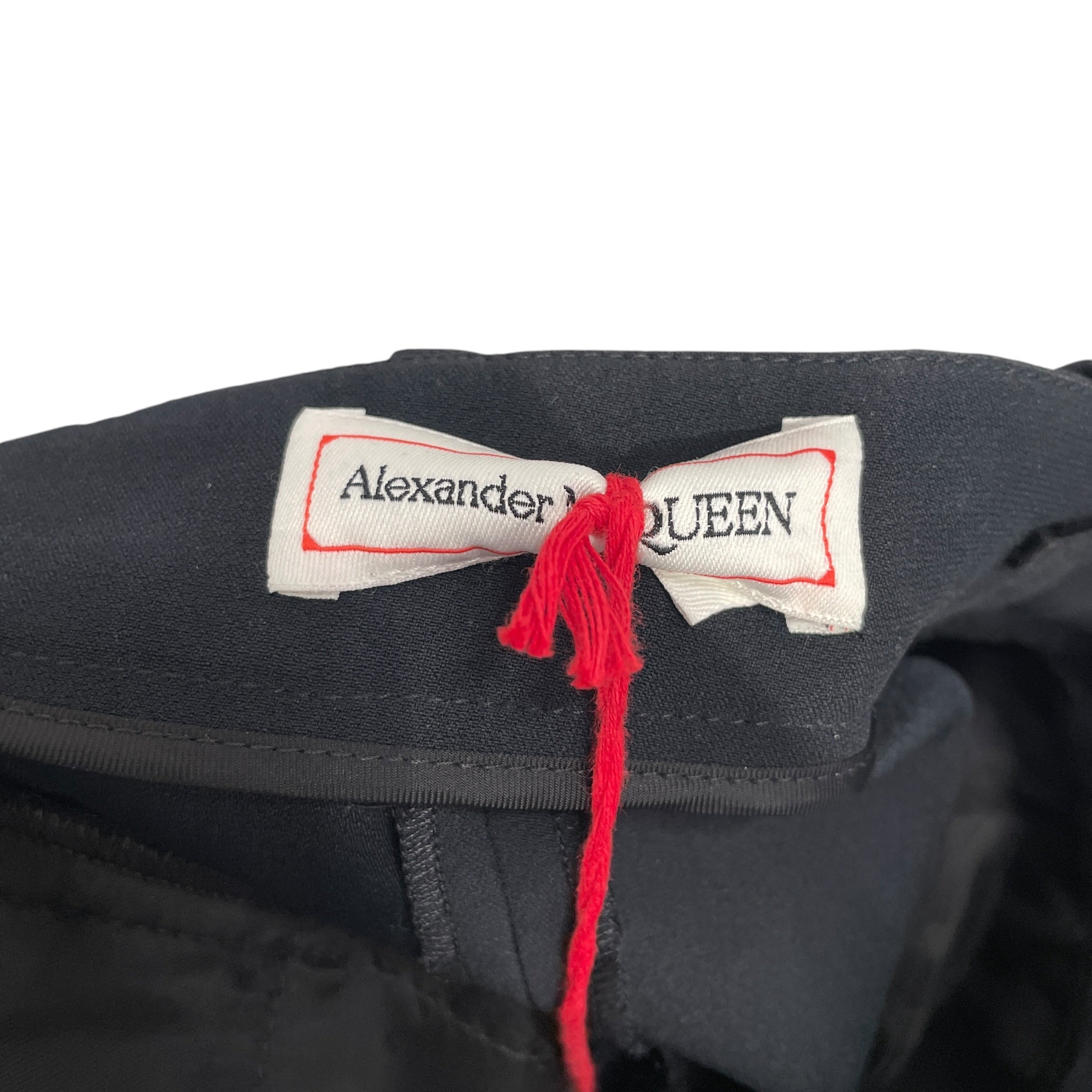 Alexander McQueen/Bottoms/40/Cotton/BLK/WIDEFLARE view 3
